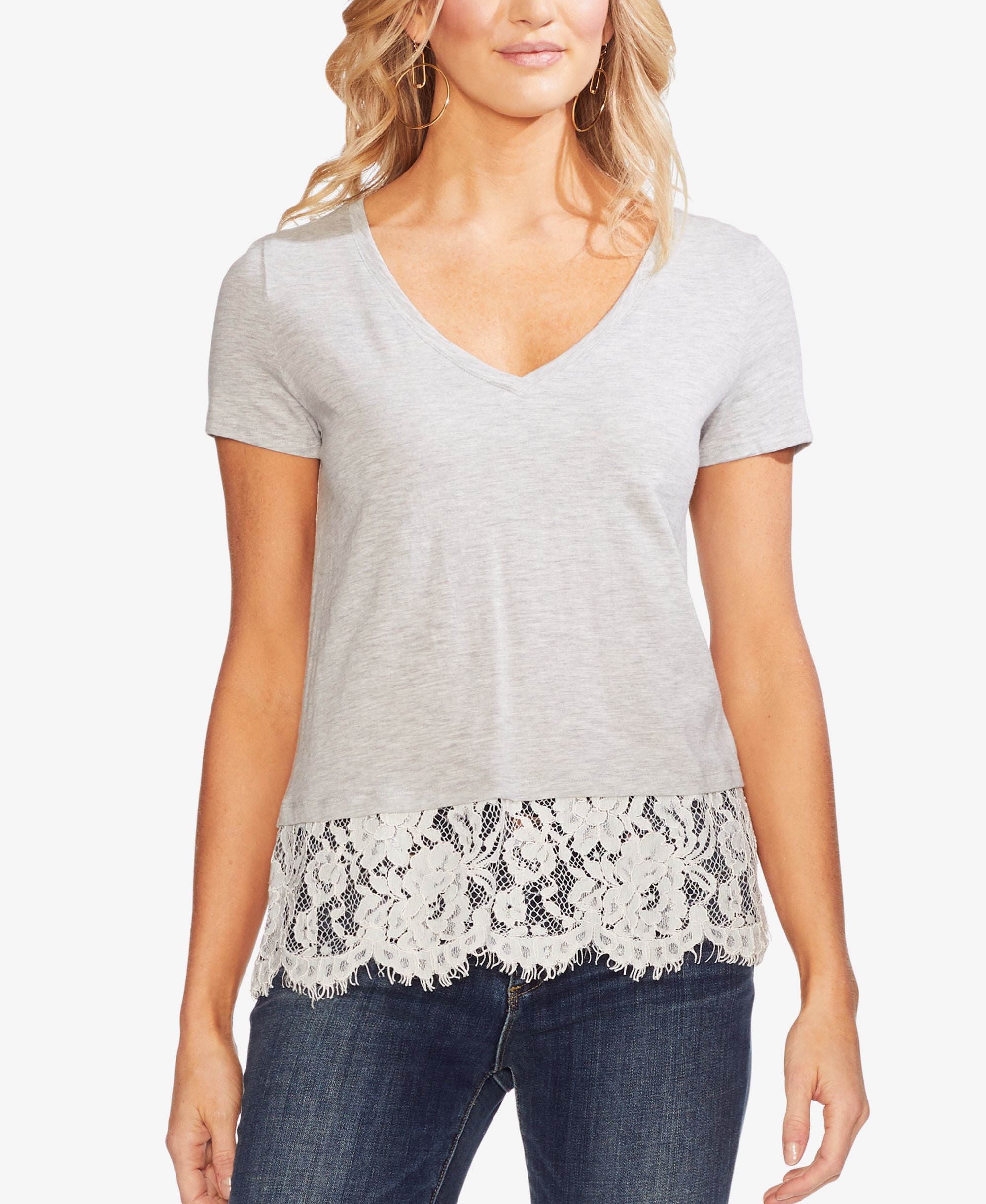 Lace-Trim Top