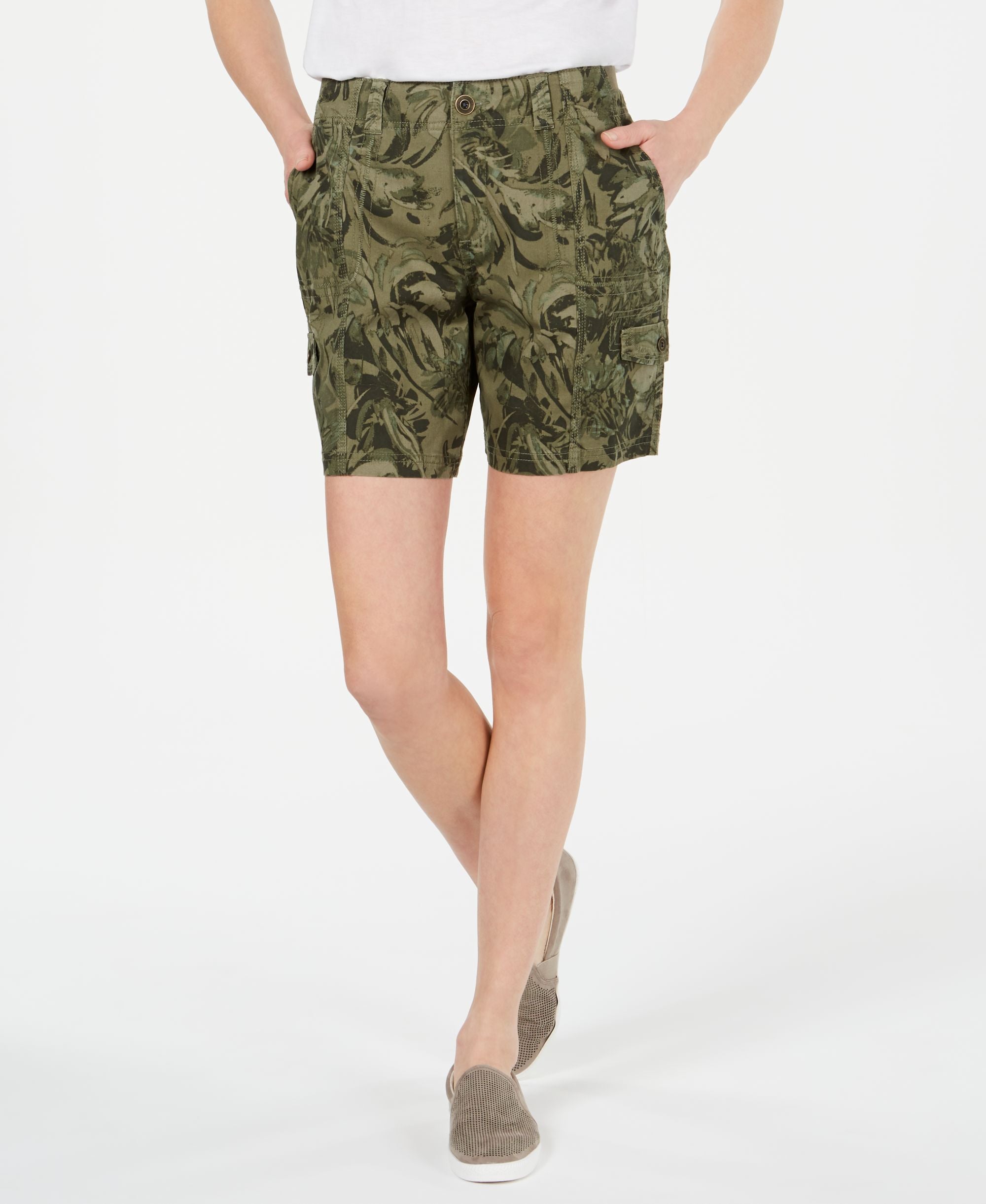Style & Co Printed Cargo Shorts