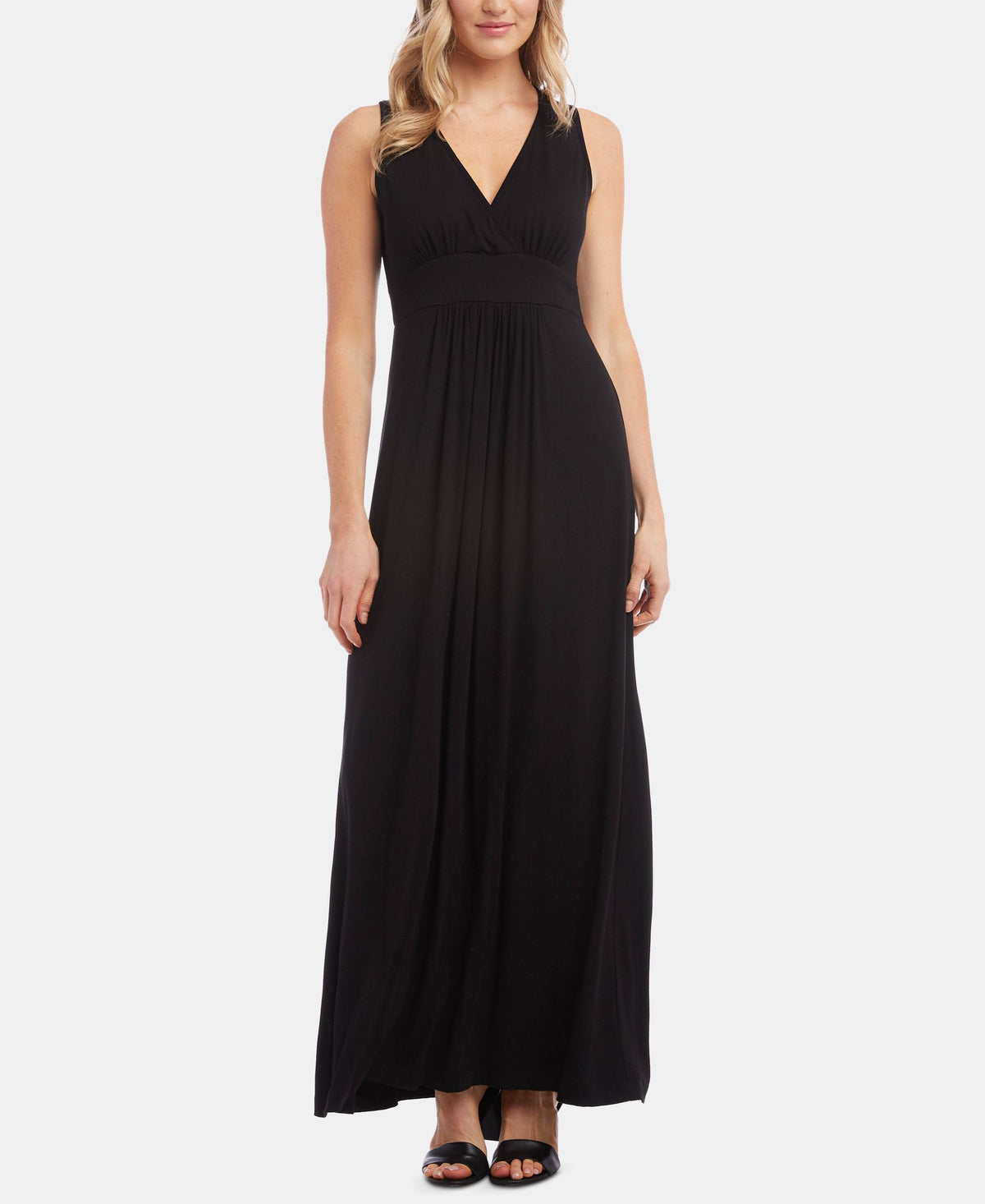 Sleeveless Empire-Waist Maxi Dress