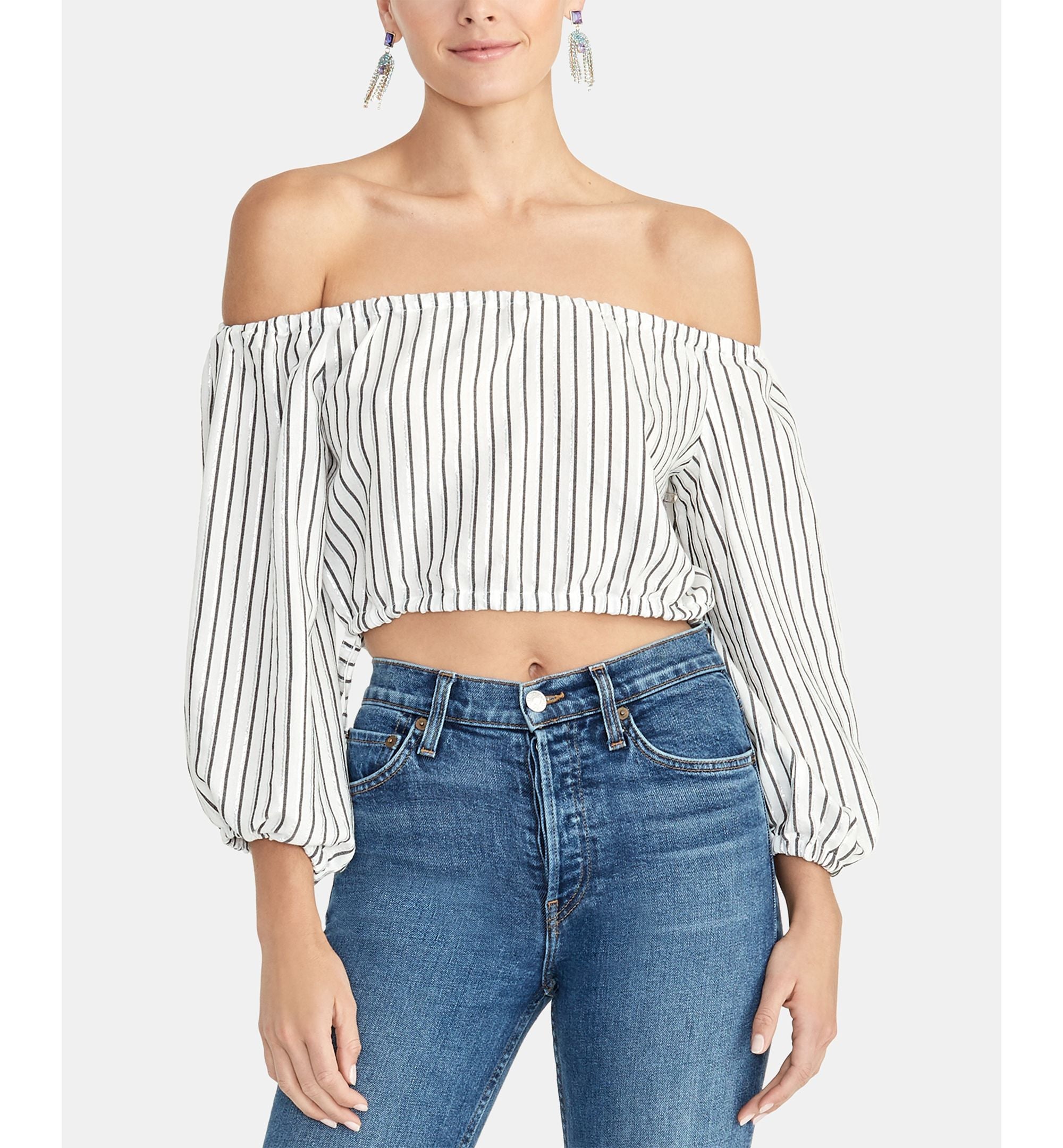 Rachel Rachel Roy Off The Shoulder Crop Top