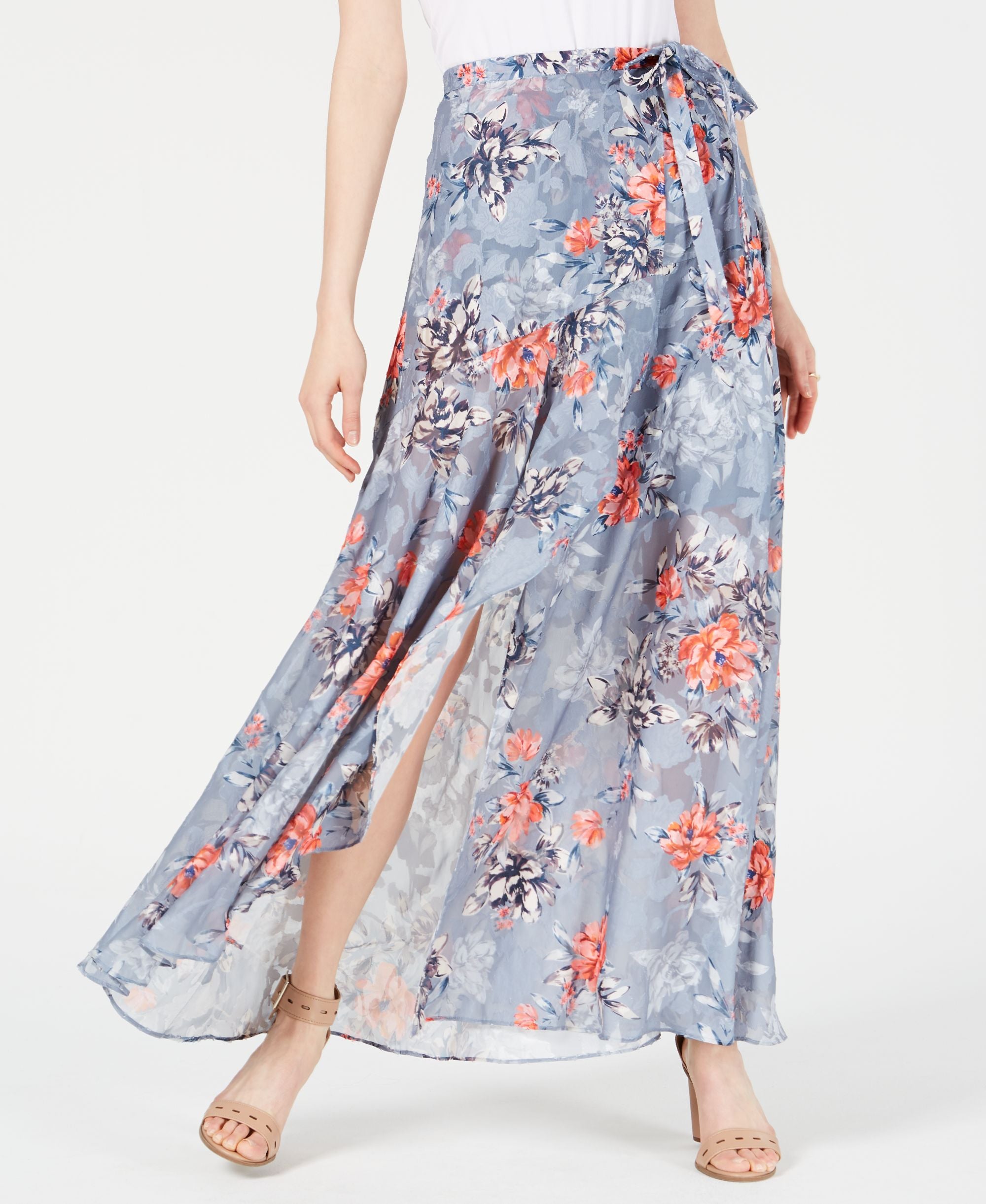 French Connection Floral Print Maxi Skirt