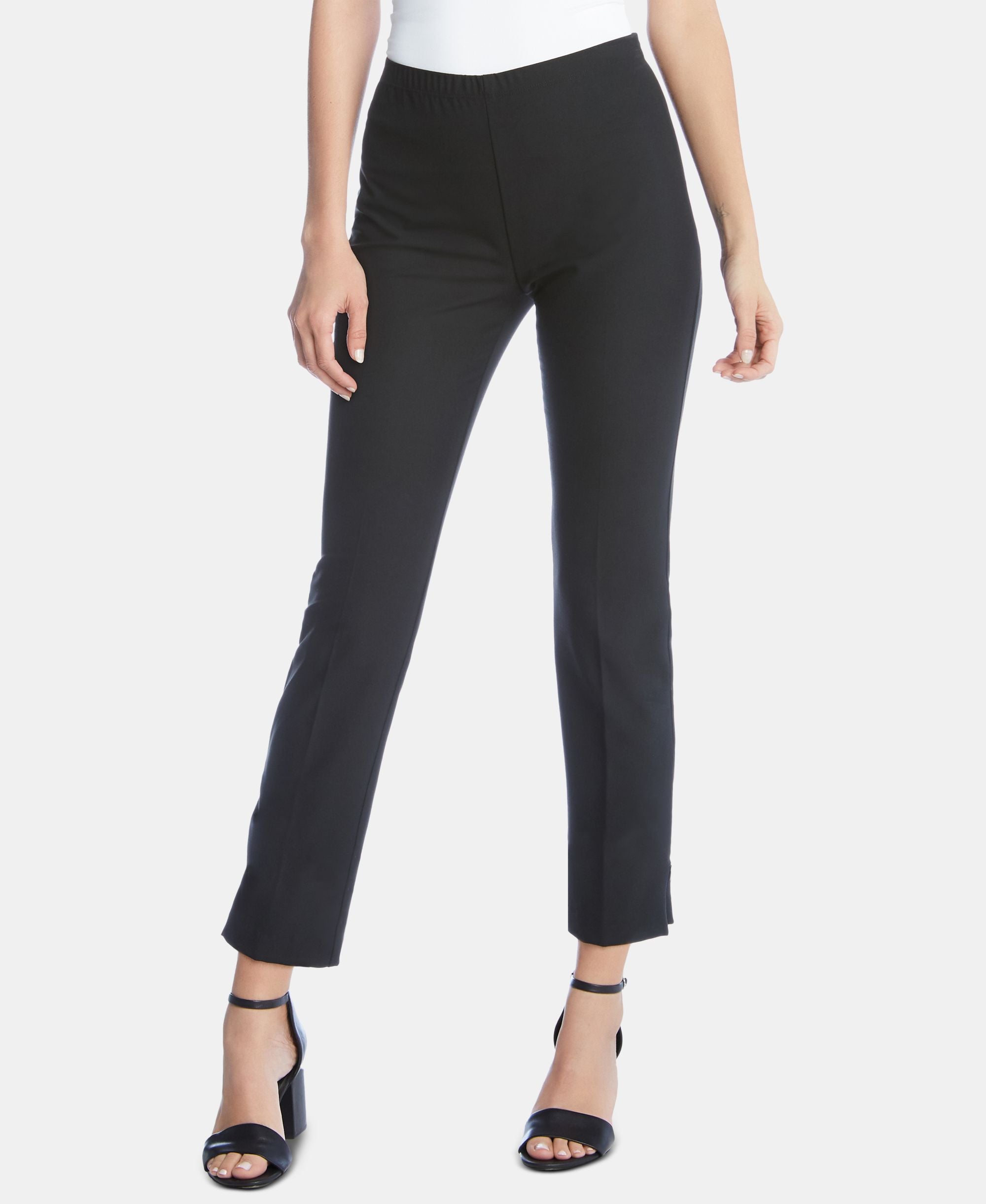 Karen Kane Zip Hem Cropped Pants