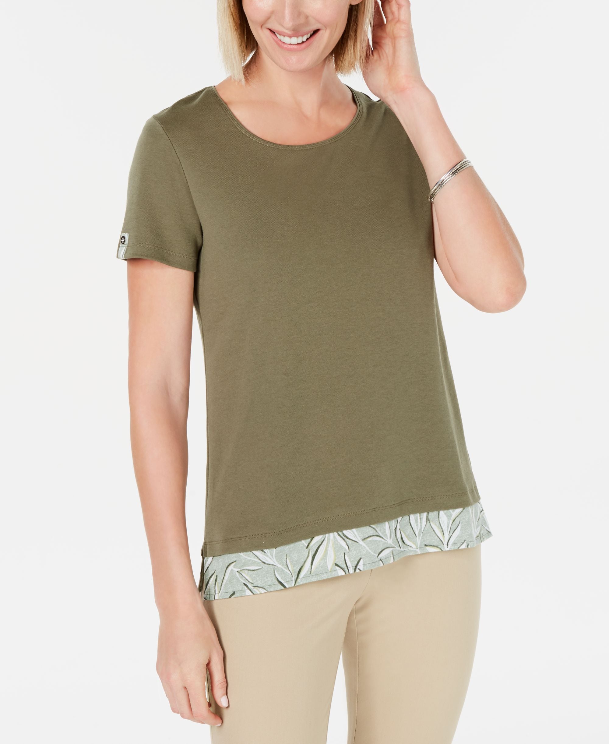 Karen Scott Layered Look Top