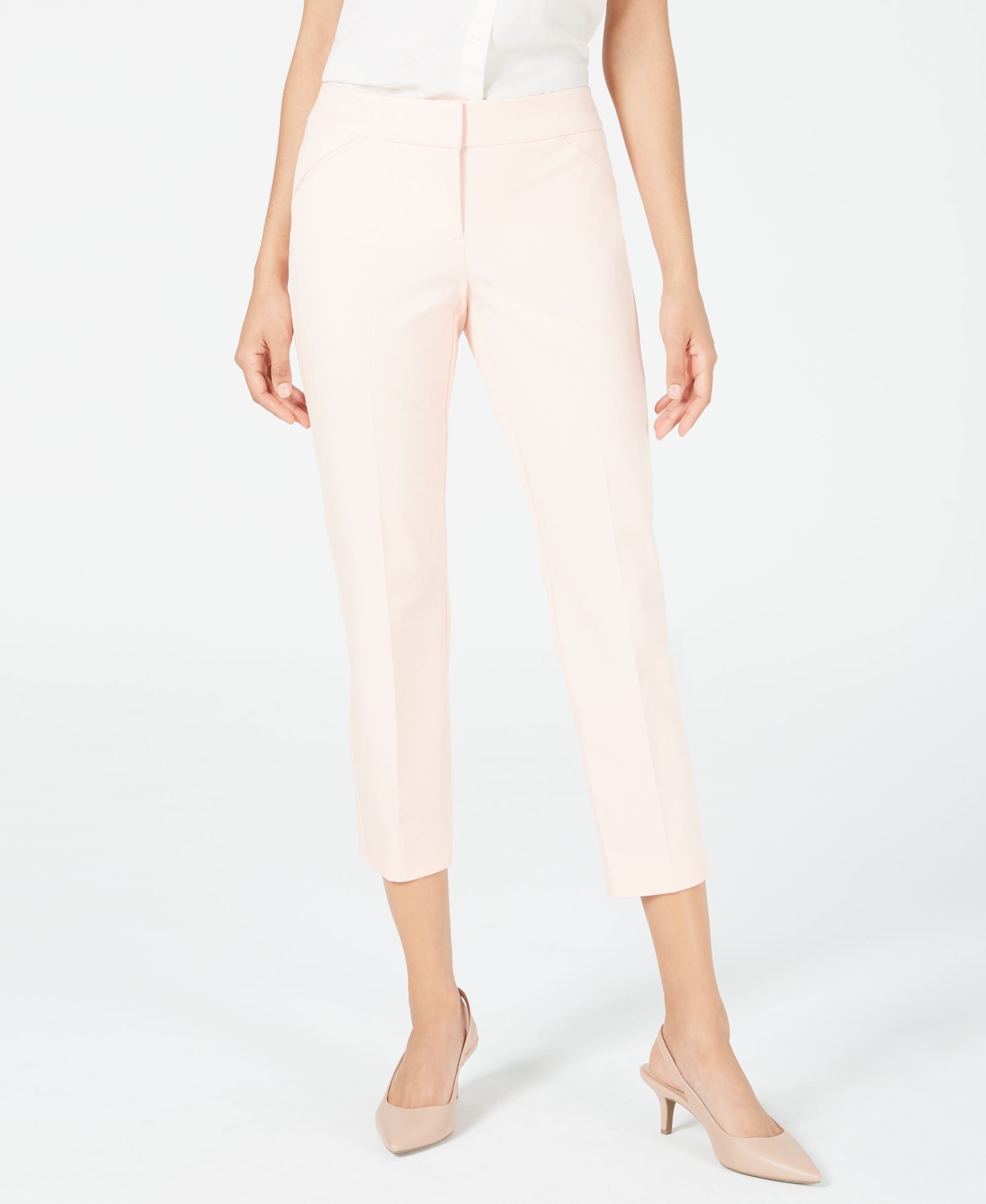Cropped Straight-Leg Pants