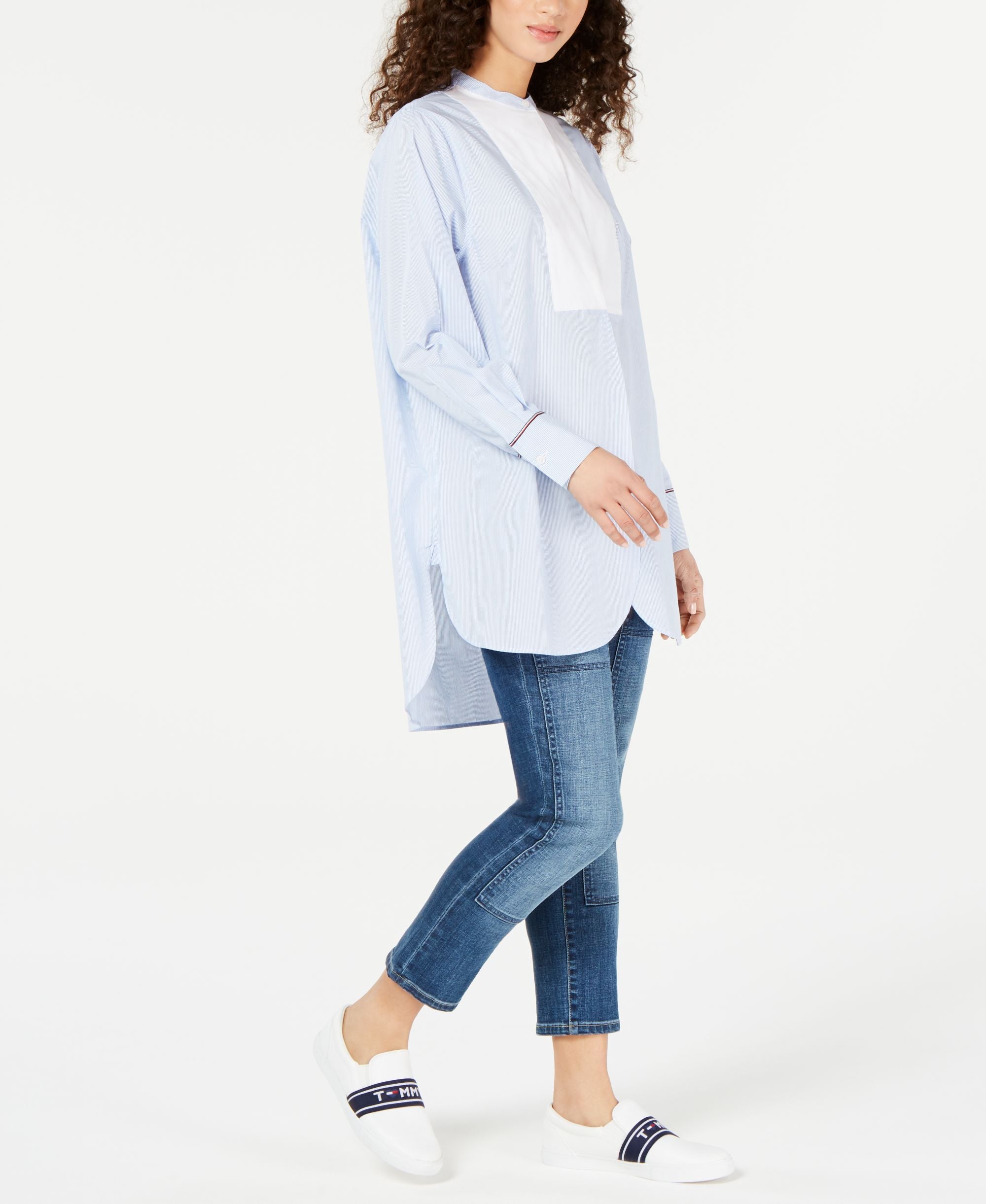 Tommy Hilfiger Cotton Striped Tunic Top