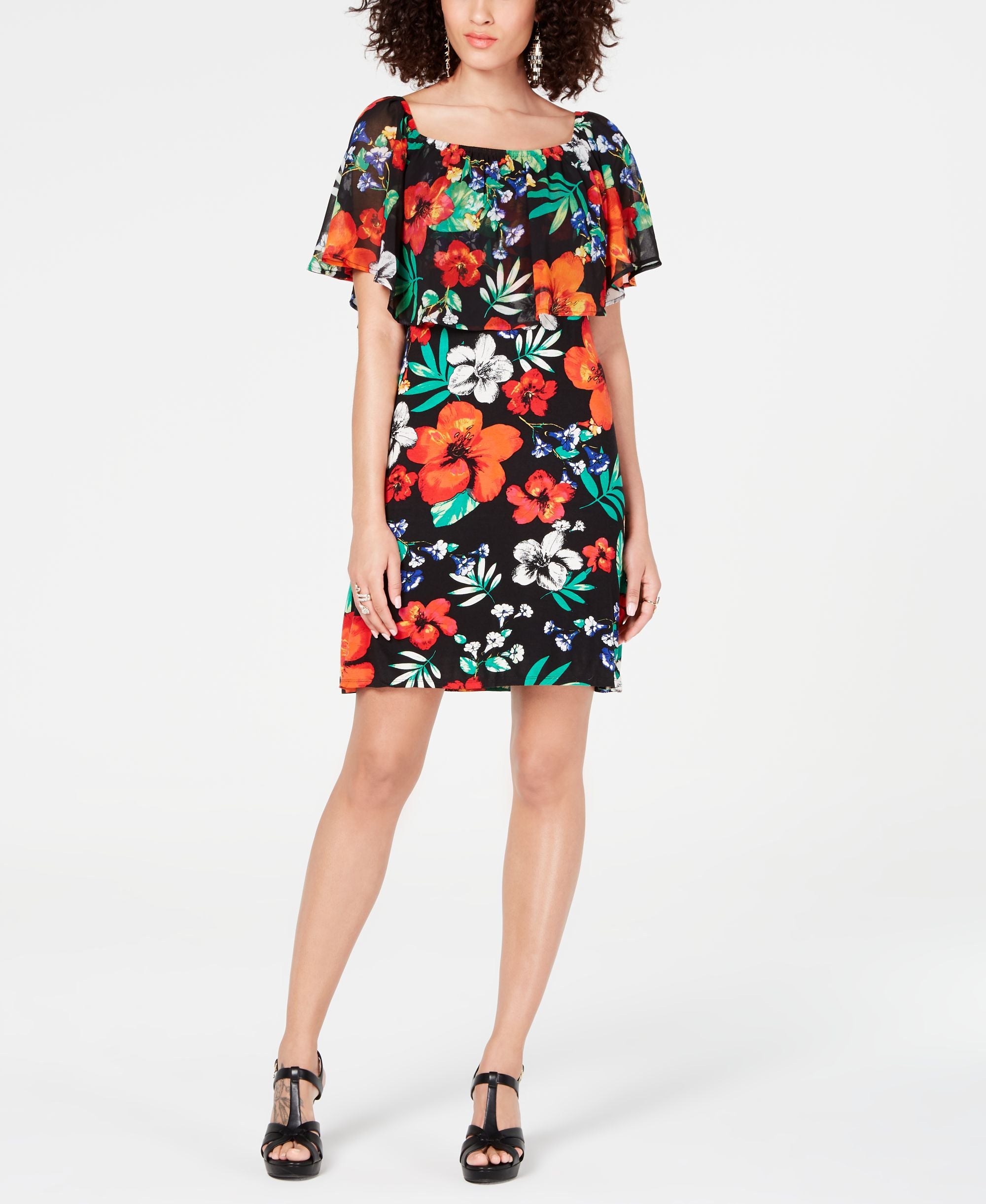Thalia Sodi Printed Triple Threat Dress