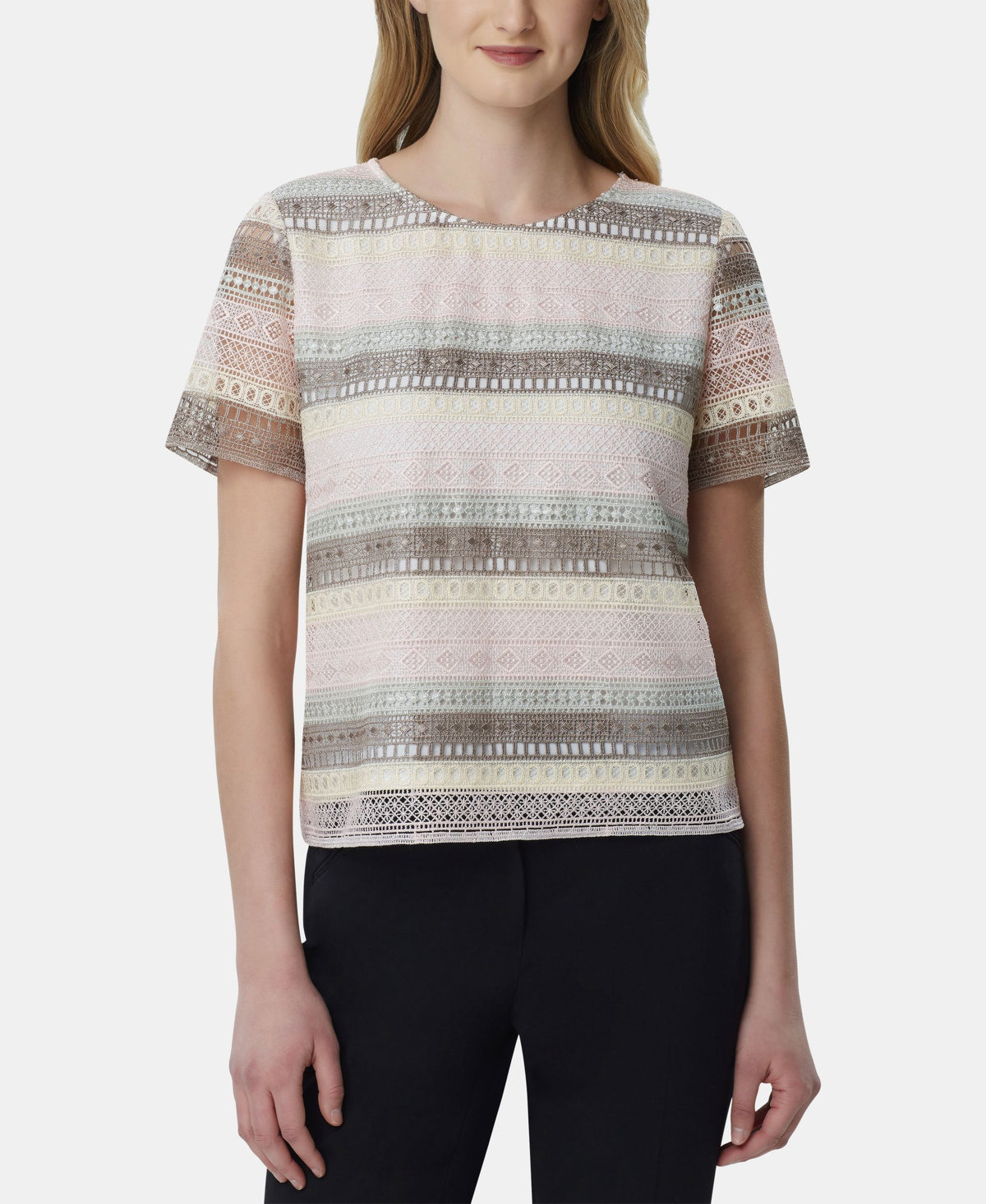 Striped Crocheted Top