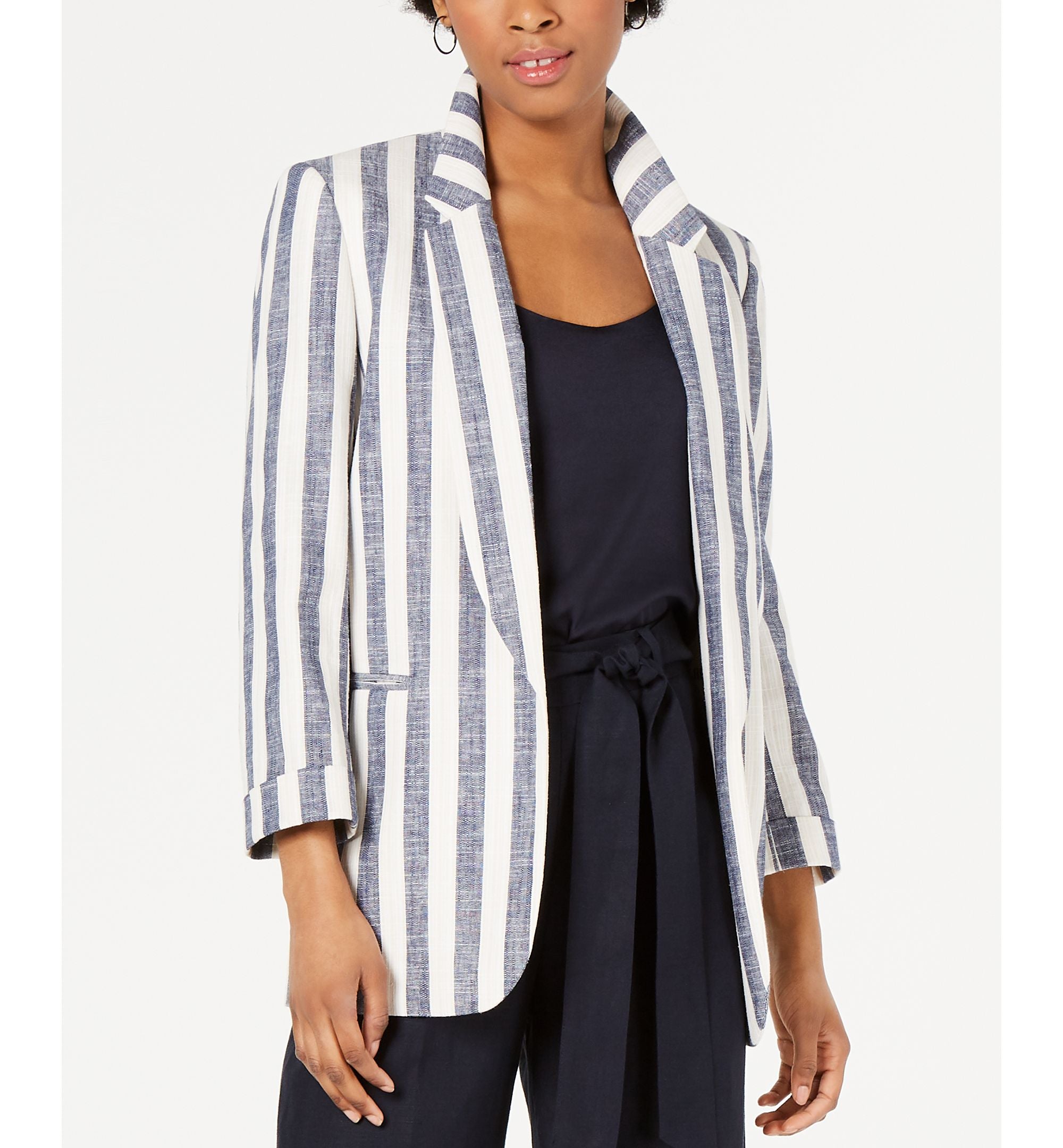 Bar III Striped Jacket