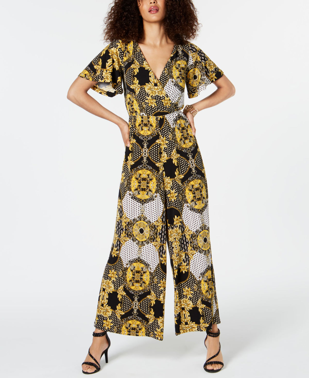 Thalia Sodi Printed Jumpsuit