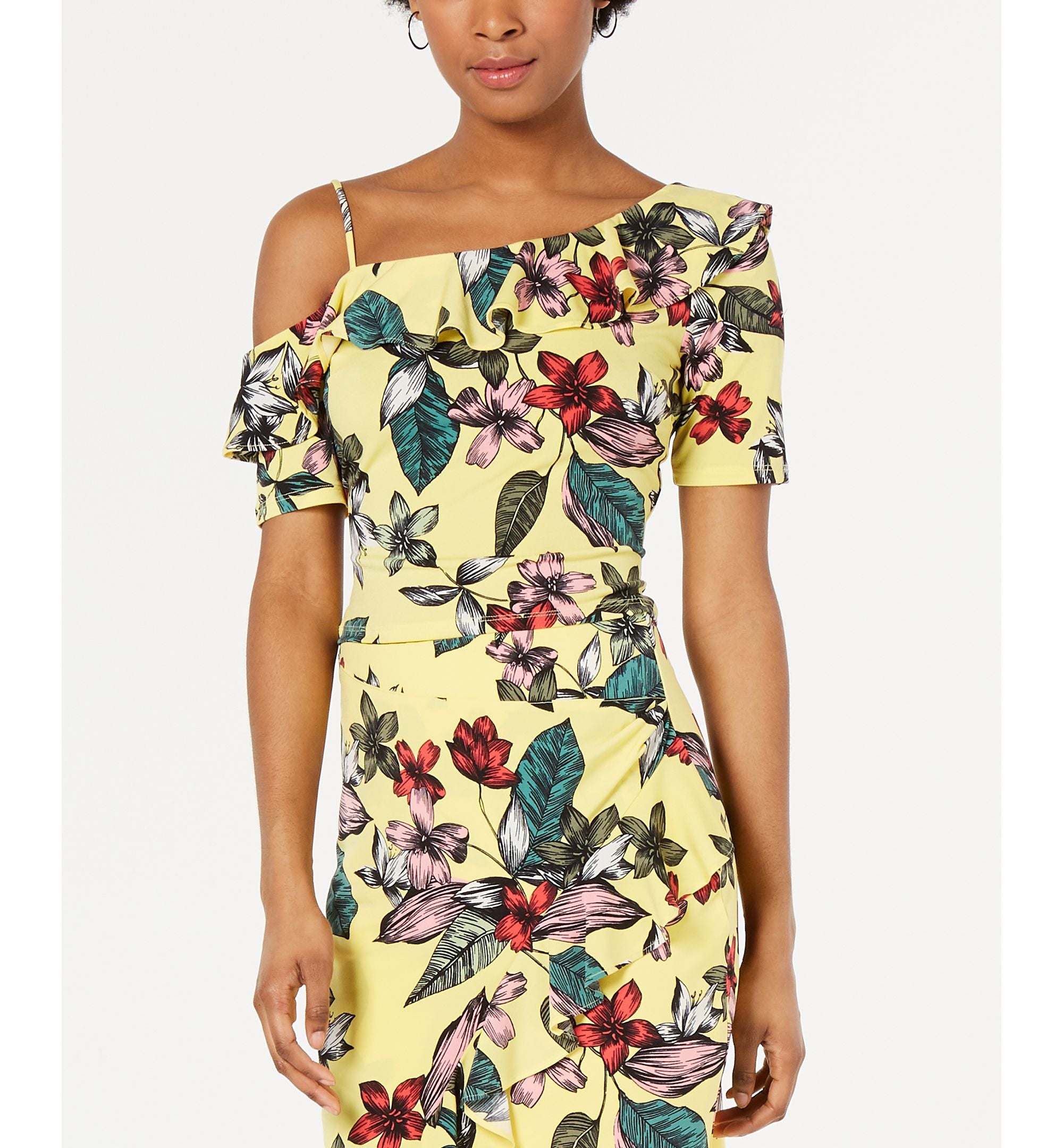 Guess Mairin Printed One Shoulder Top