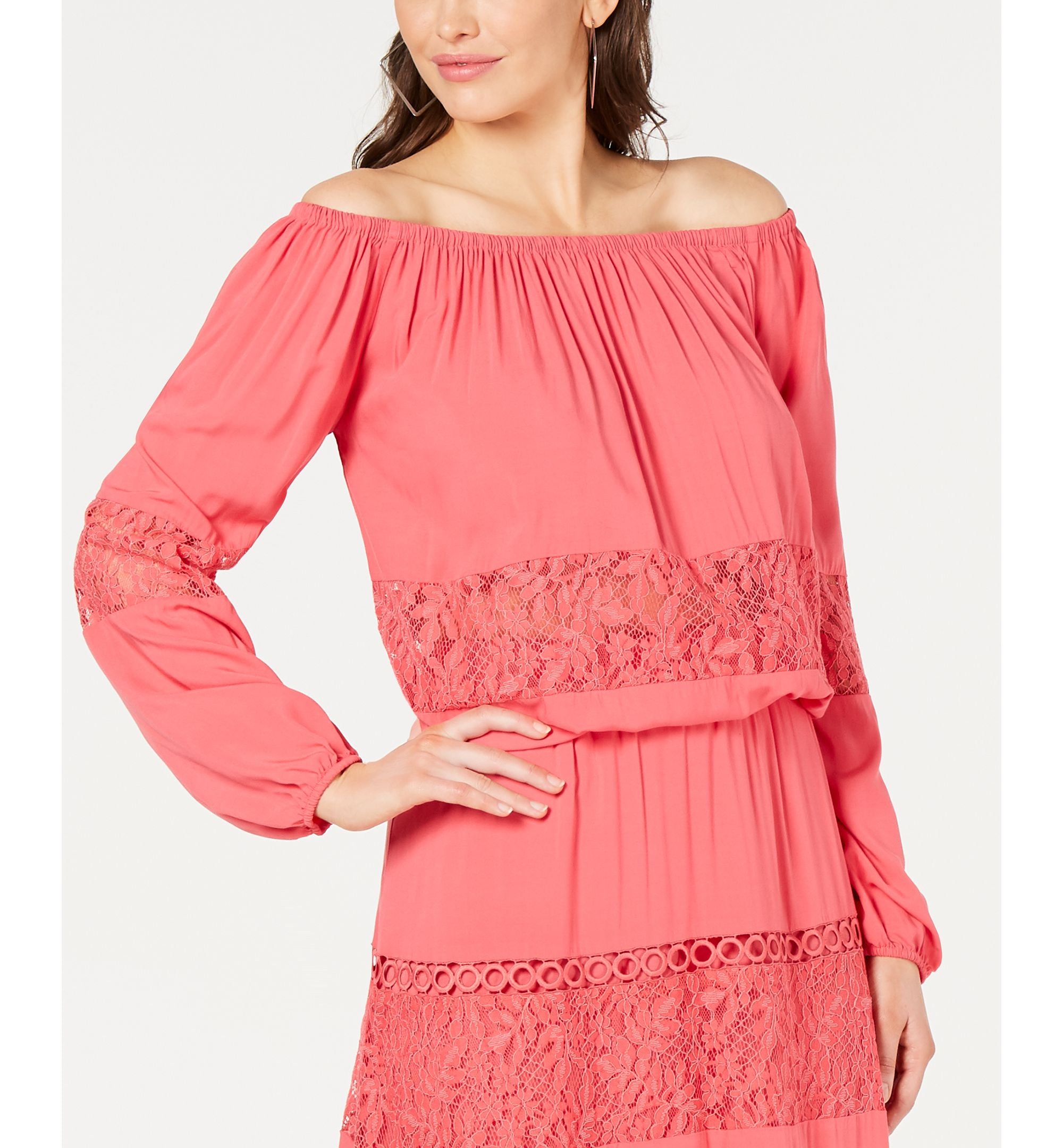 Guess Viola Lace Off The Shoulder Top