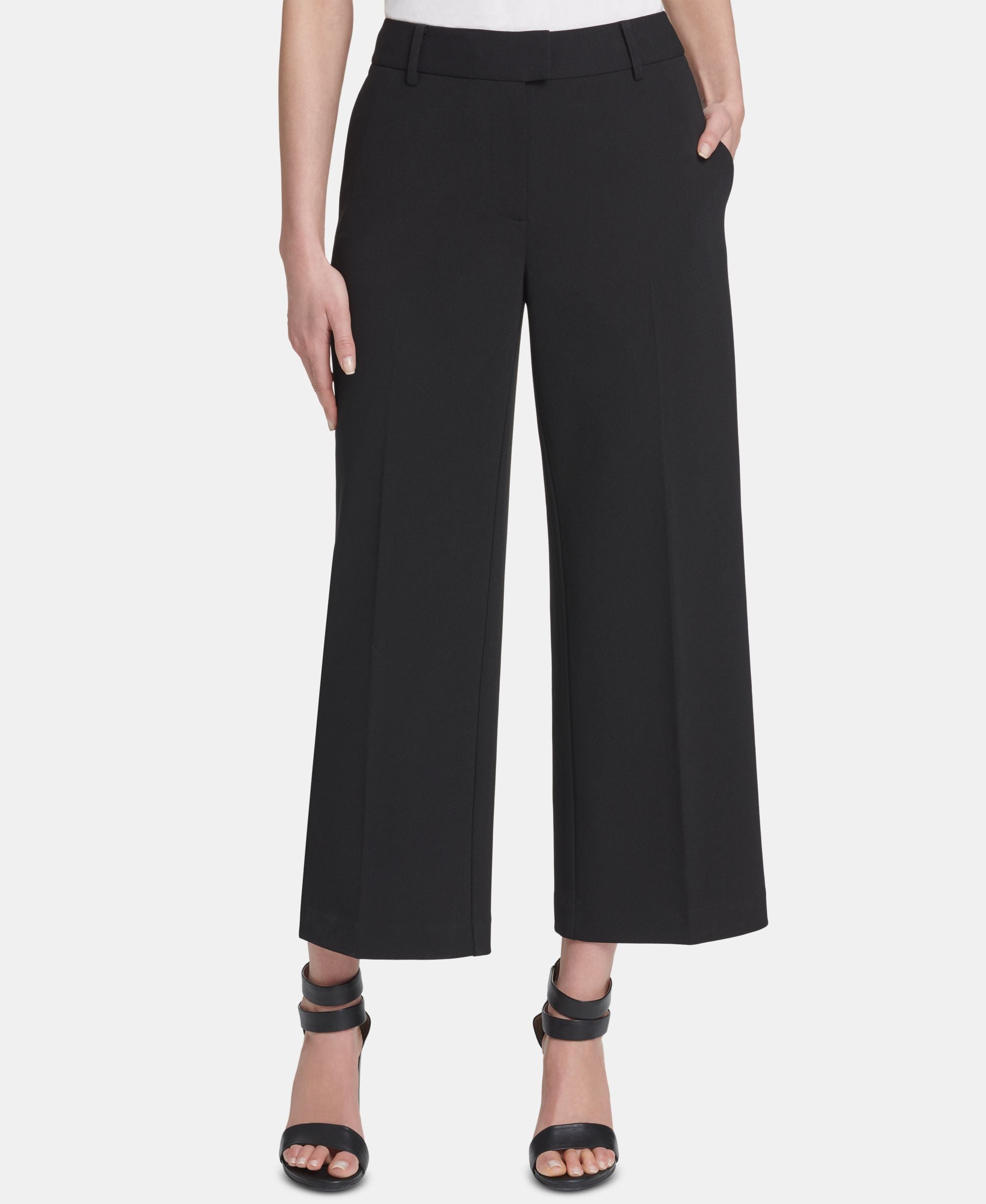 DKNY Wide Leg Cropped Pants