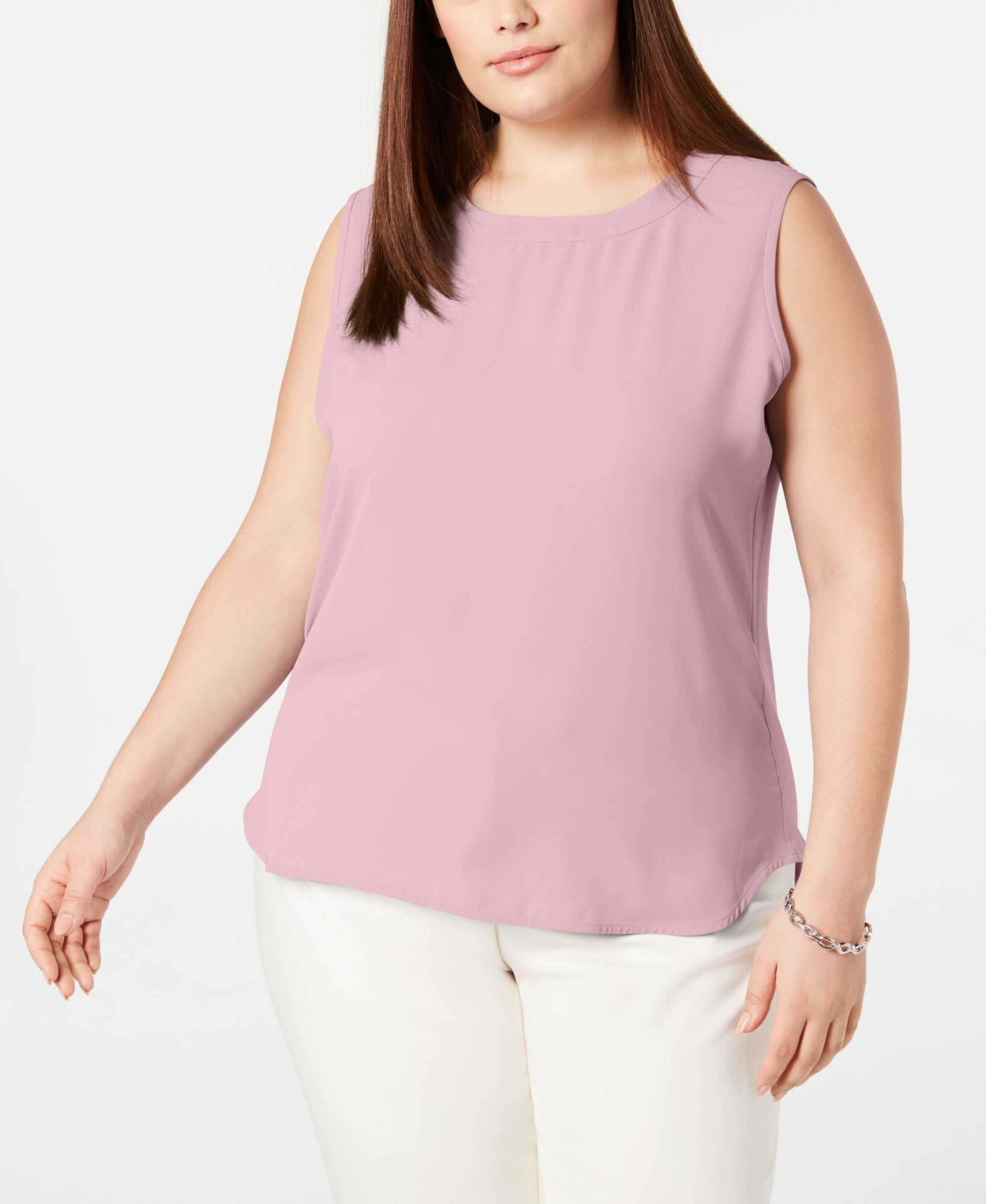 Anne Klein Plus Size Crewneck Top