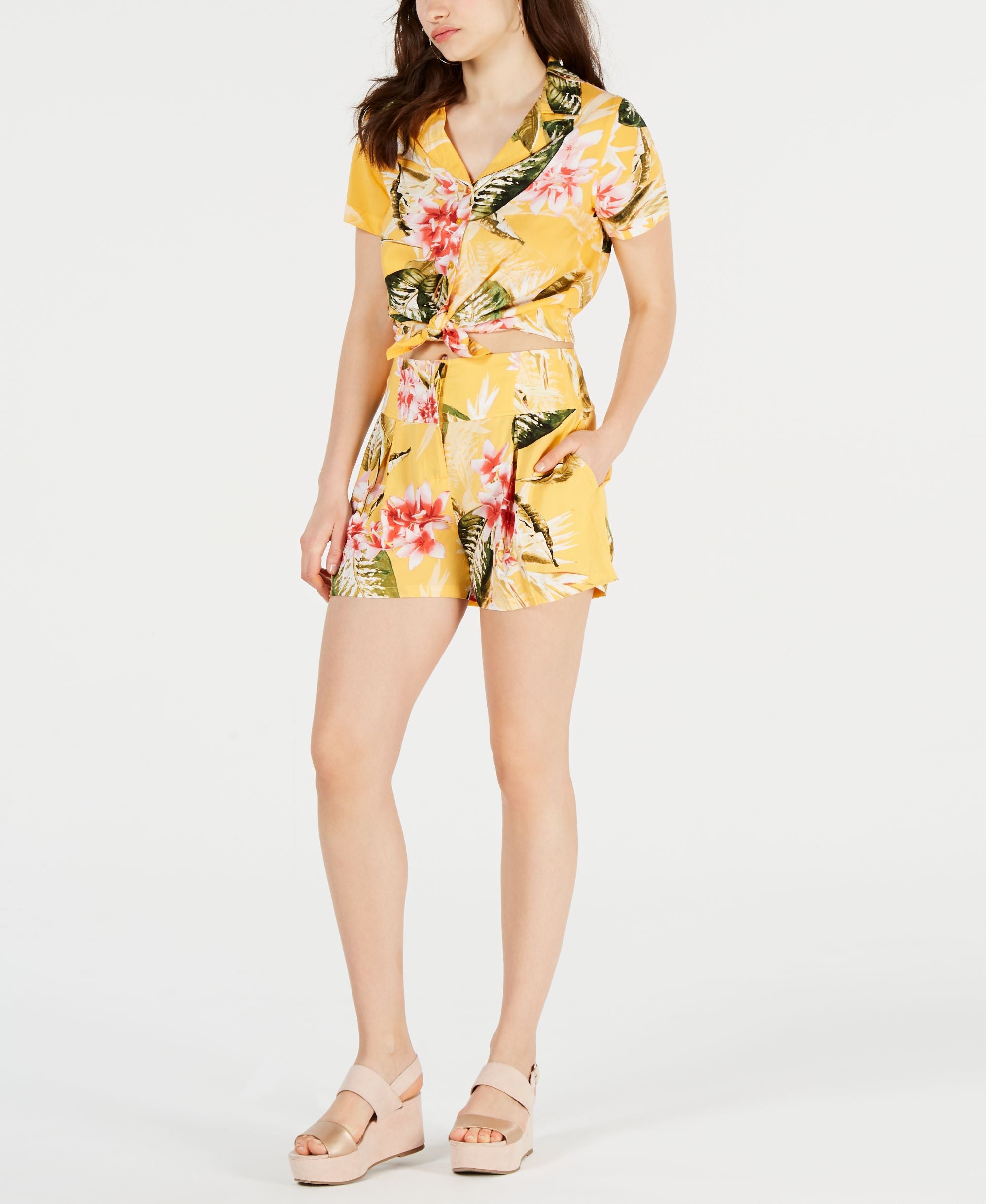 Idalia Inverted Pleated Shorts