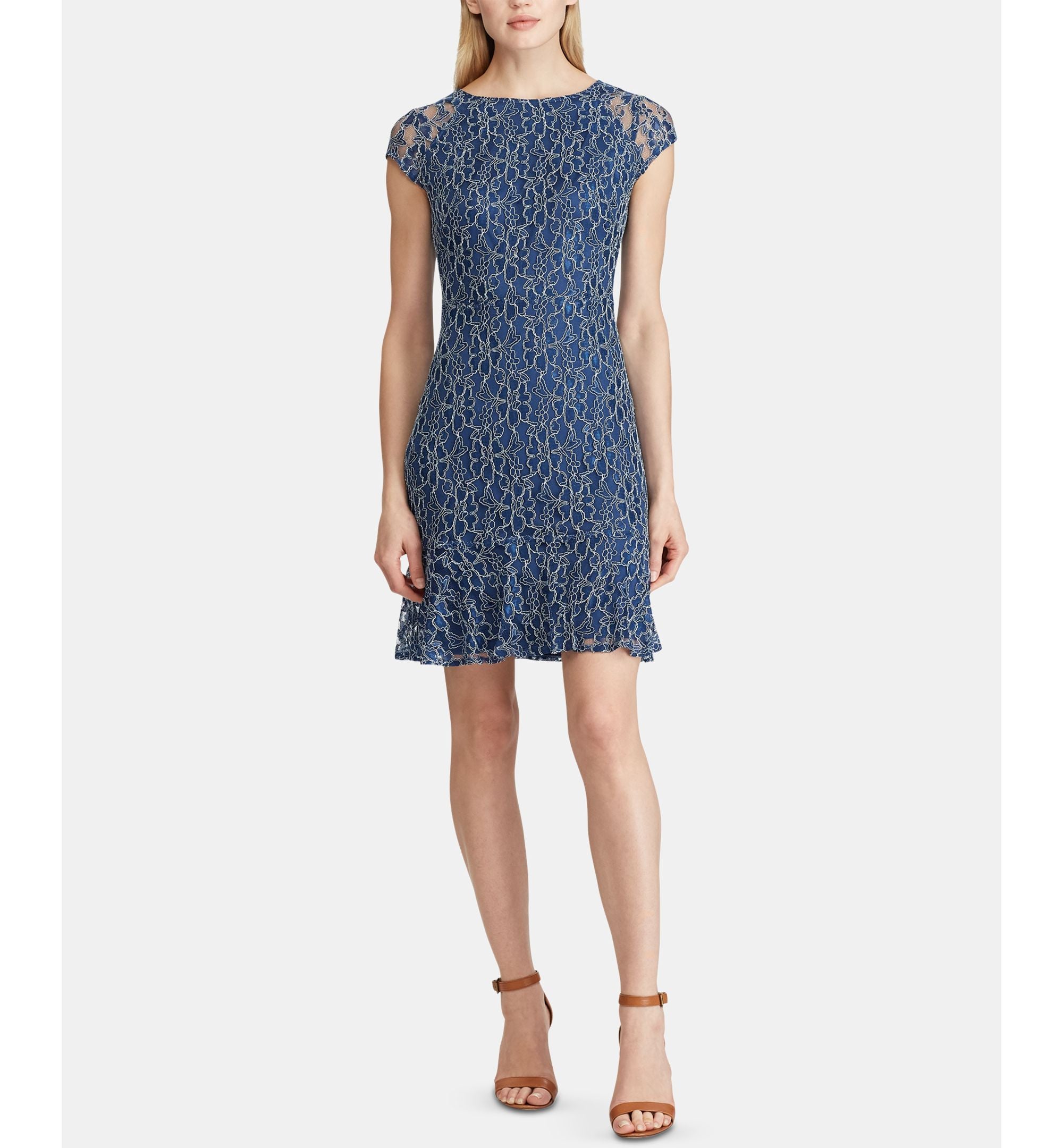 American Living Ruffled Lace Dress