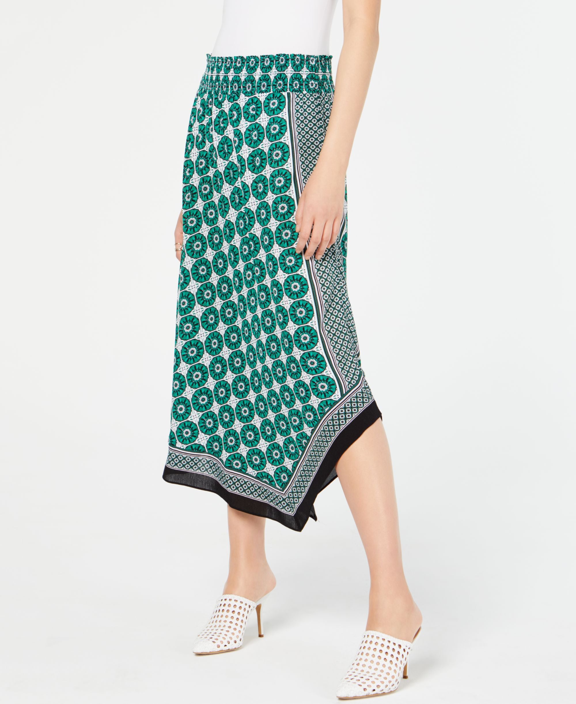 Printed Asymmetrical Skirt