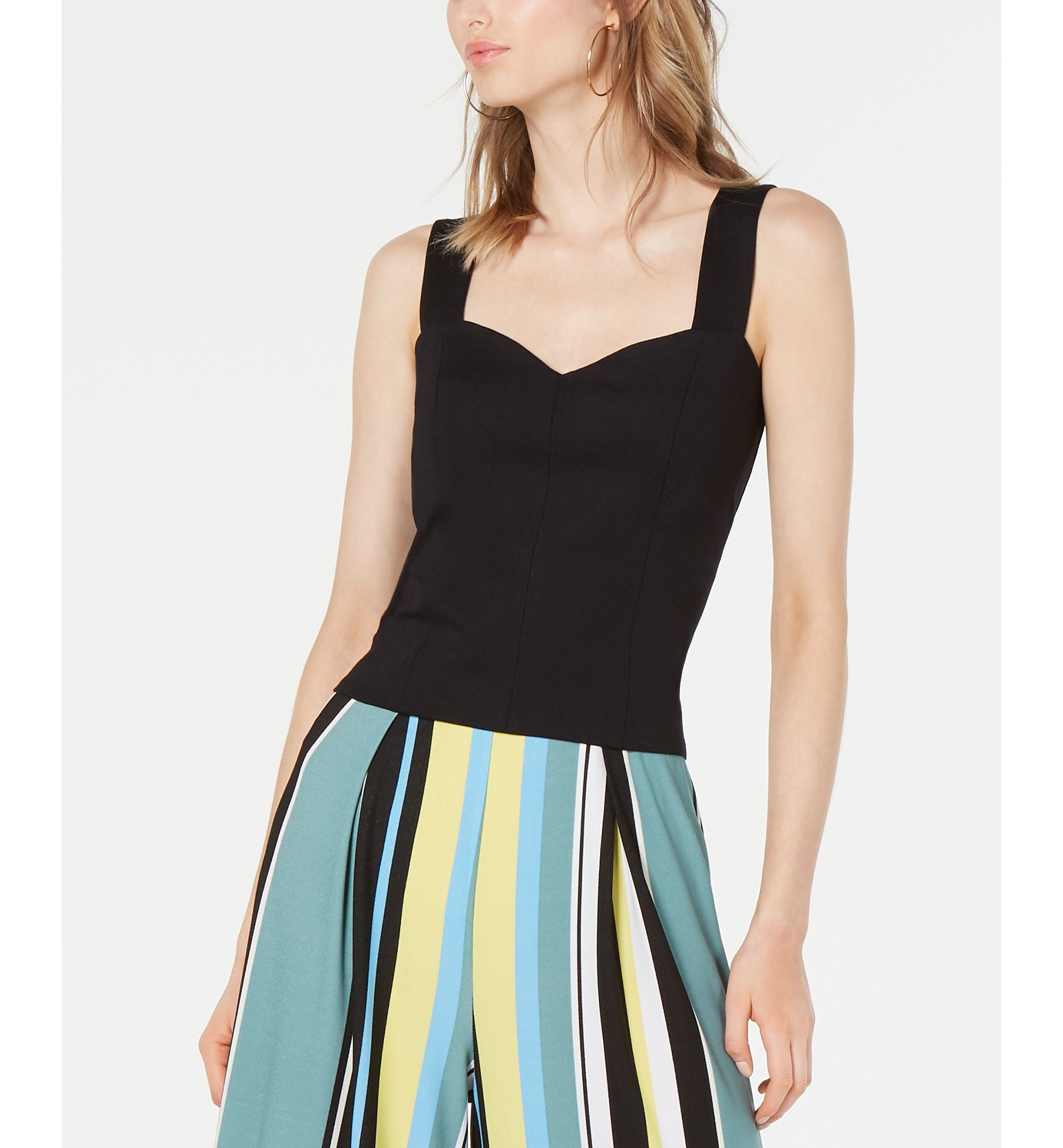 Zip-Back Bustier Top