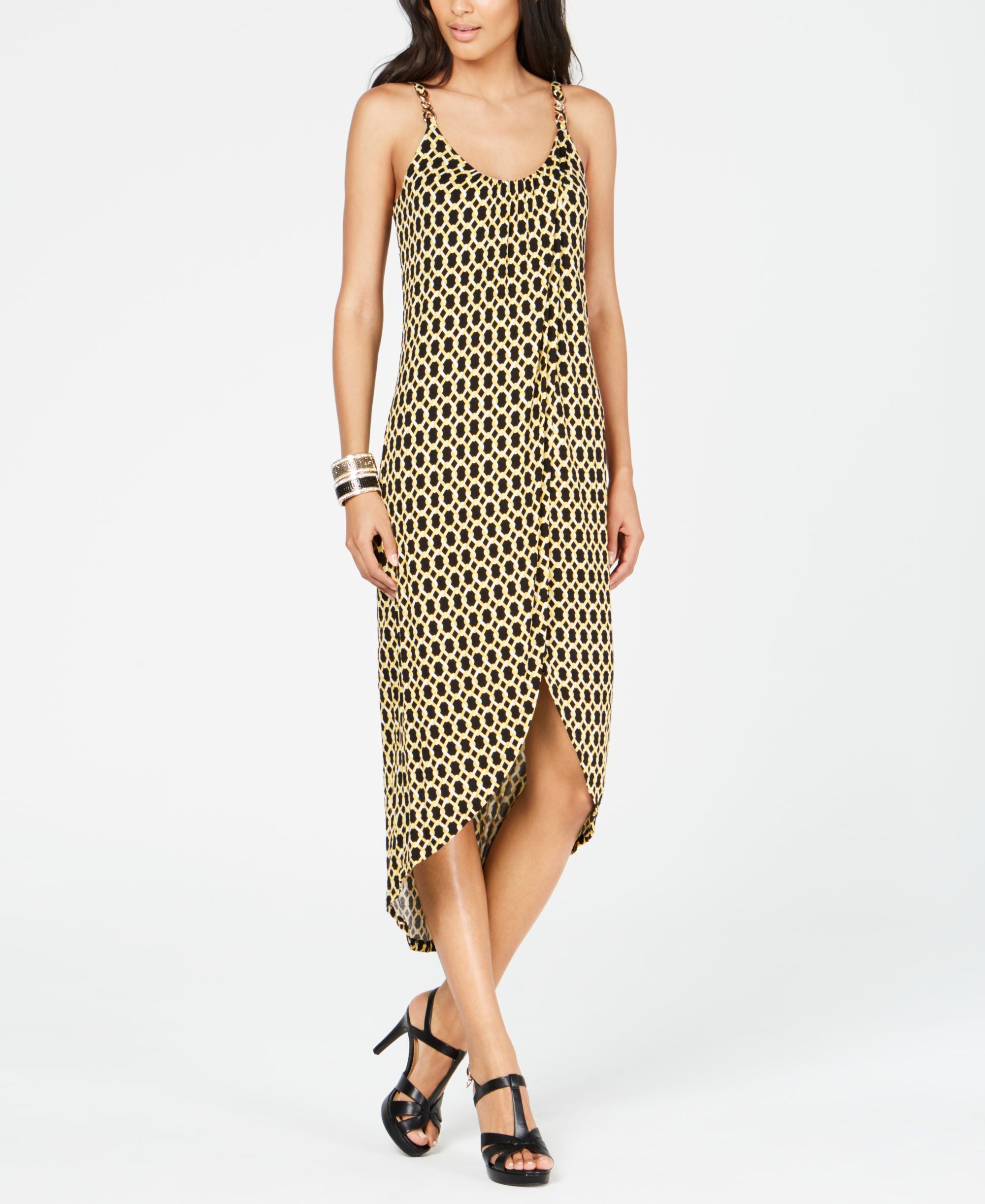 Embellished High-Low Dress