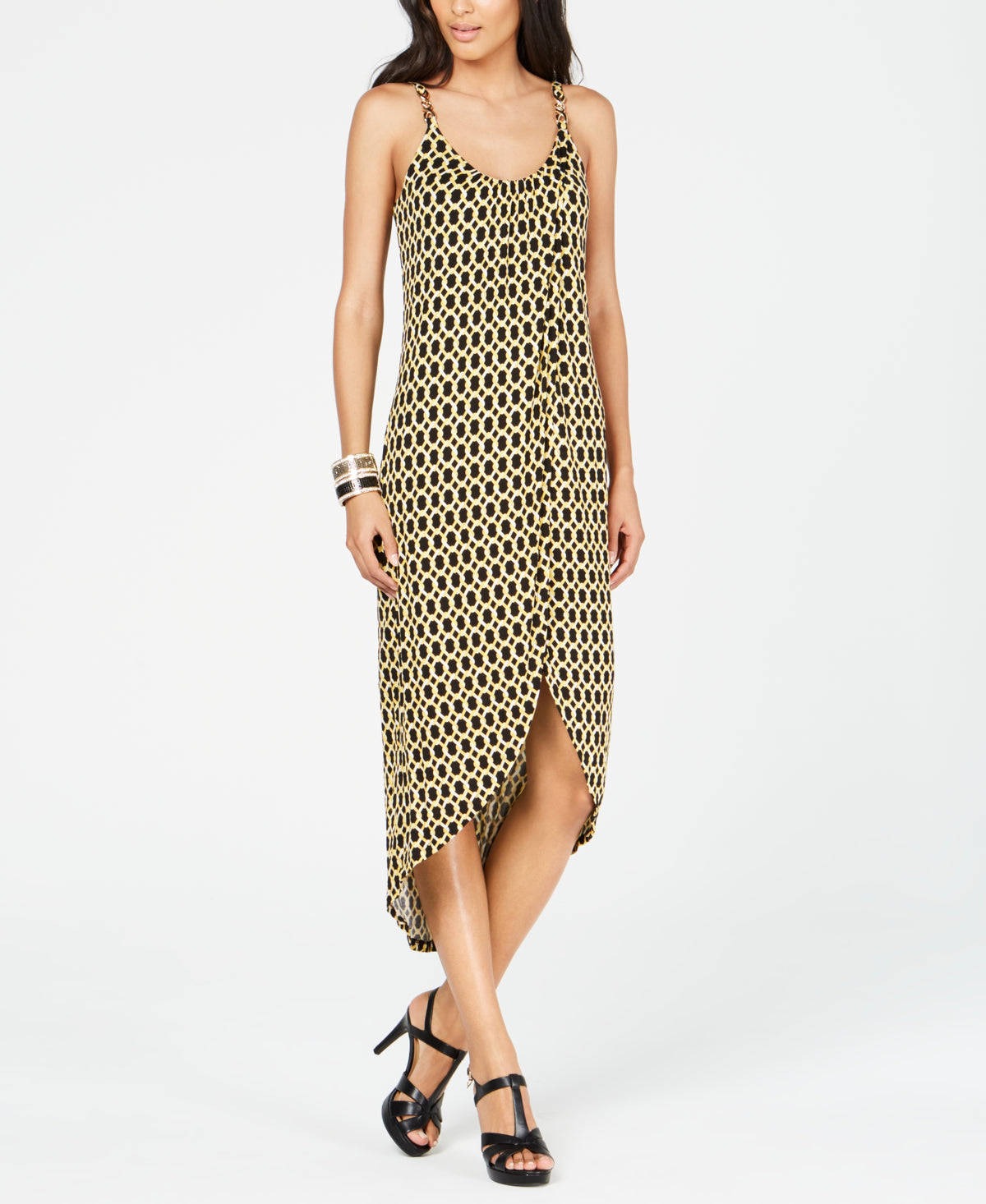 Embellished High-Low Dress