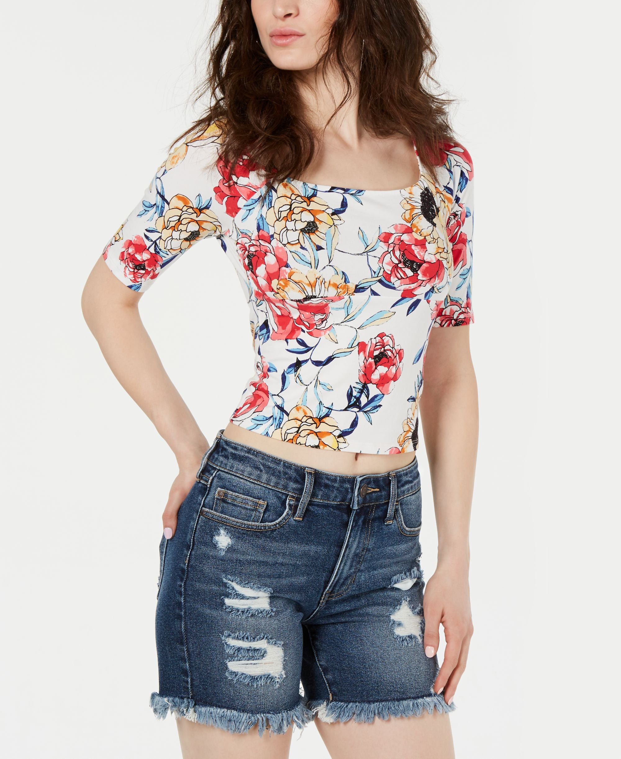 Guess Half Sleeve Jhene Top