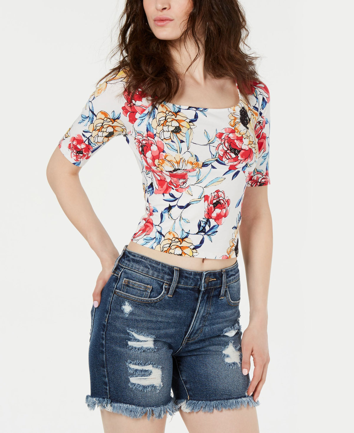 Guess Half Sleeve Jhene Top