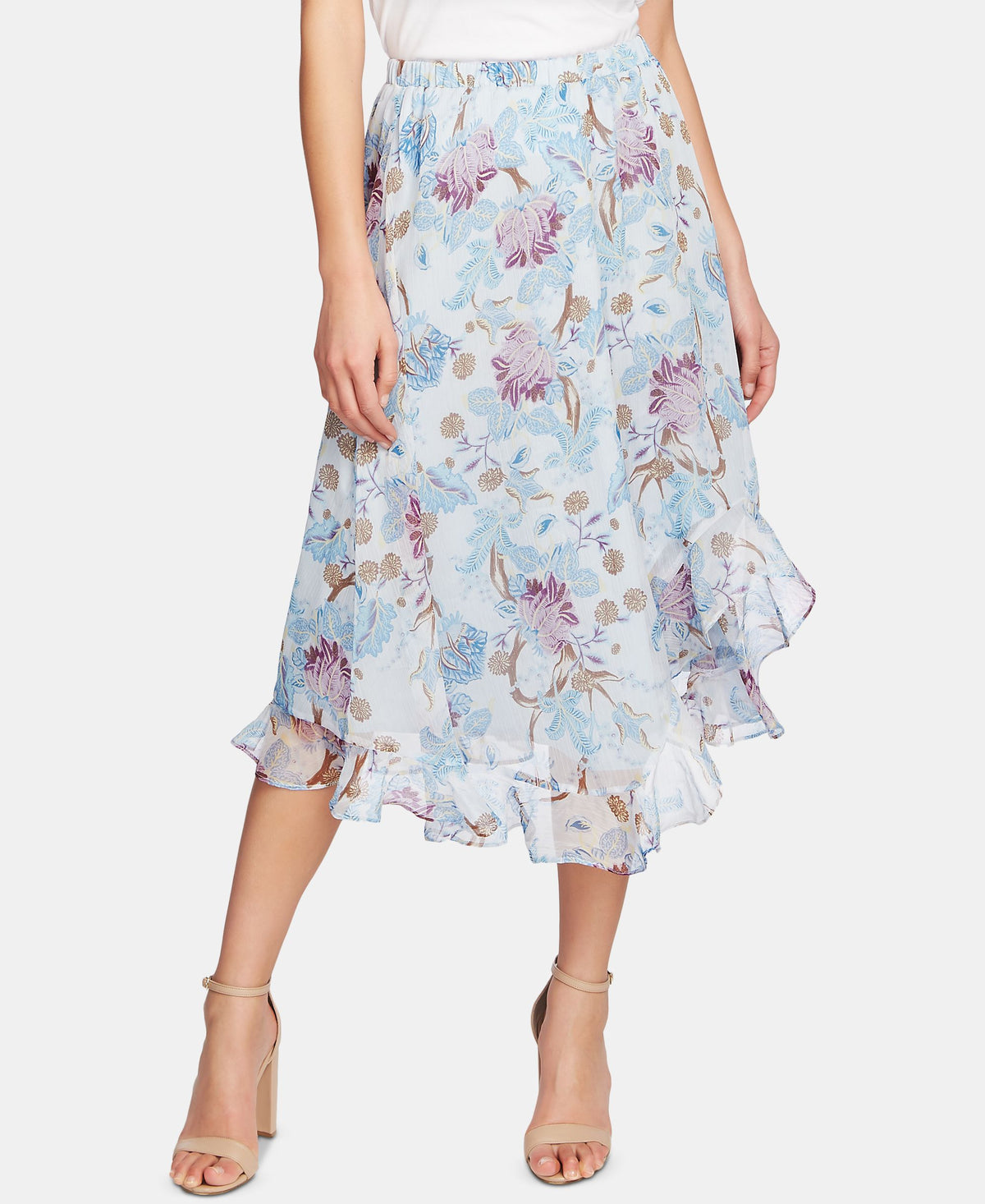 Floral Ruffled Skirt
