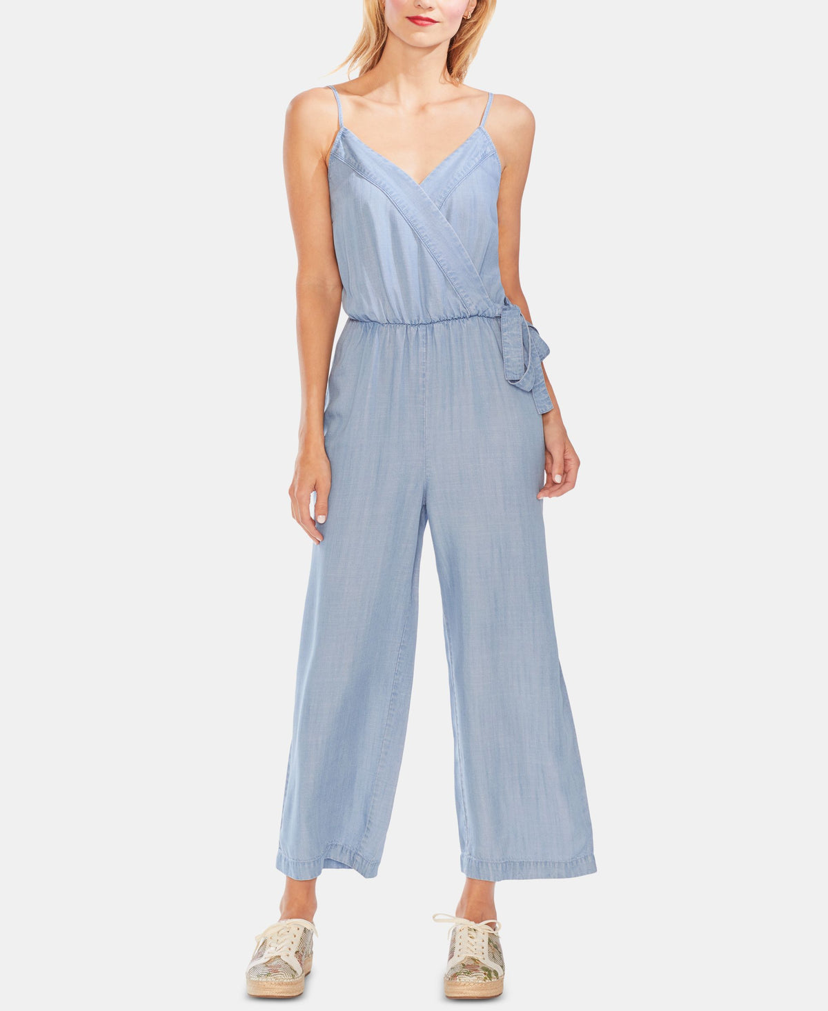 Faux-Wrap Jumpsuit