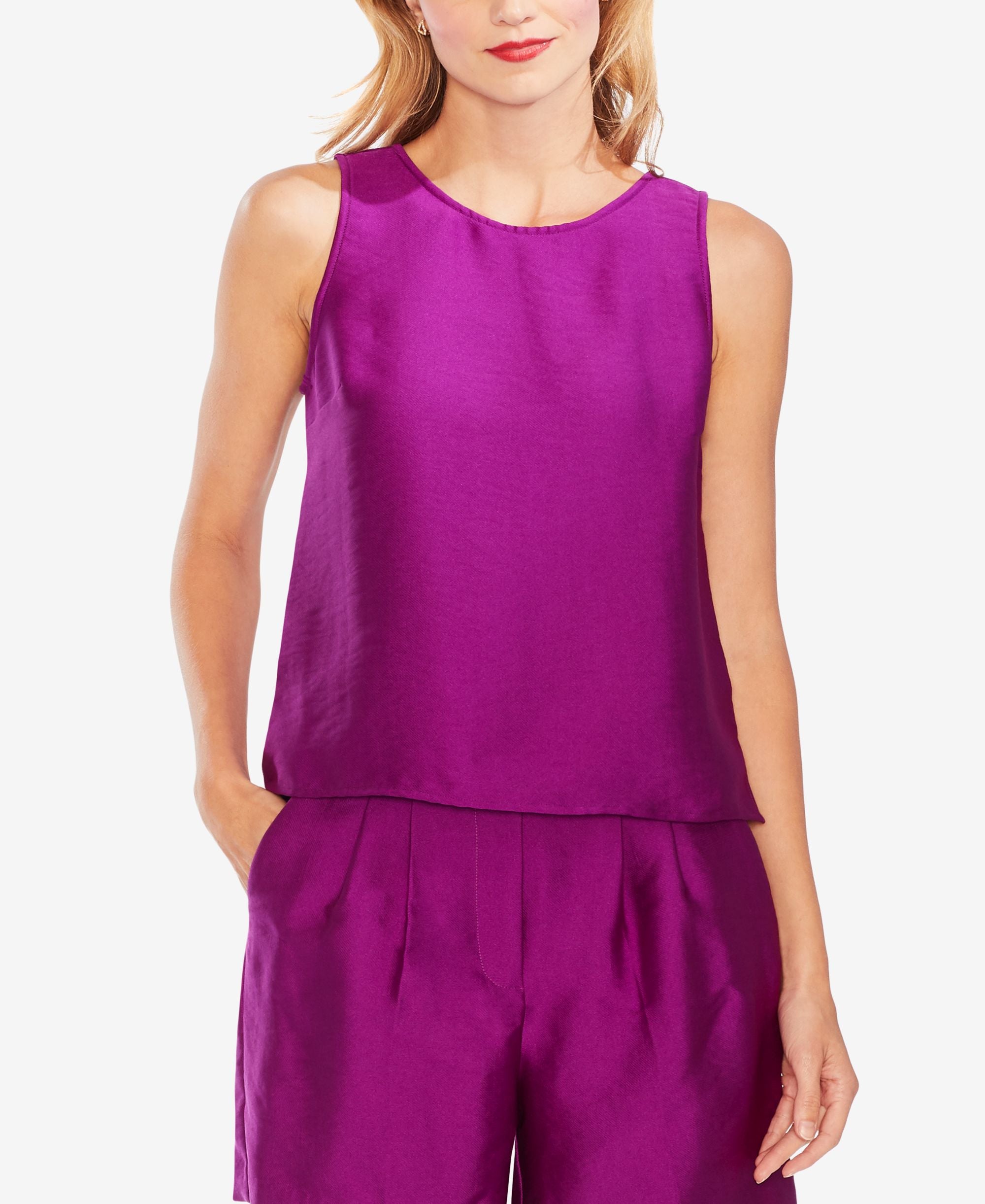 Vince Camuto Sleeveless Keyhole Top