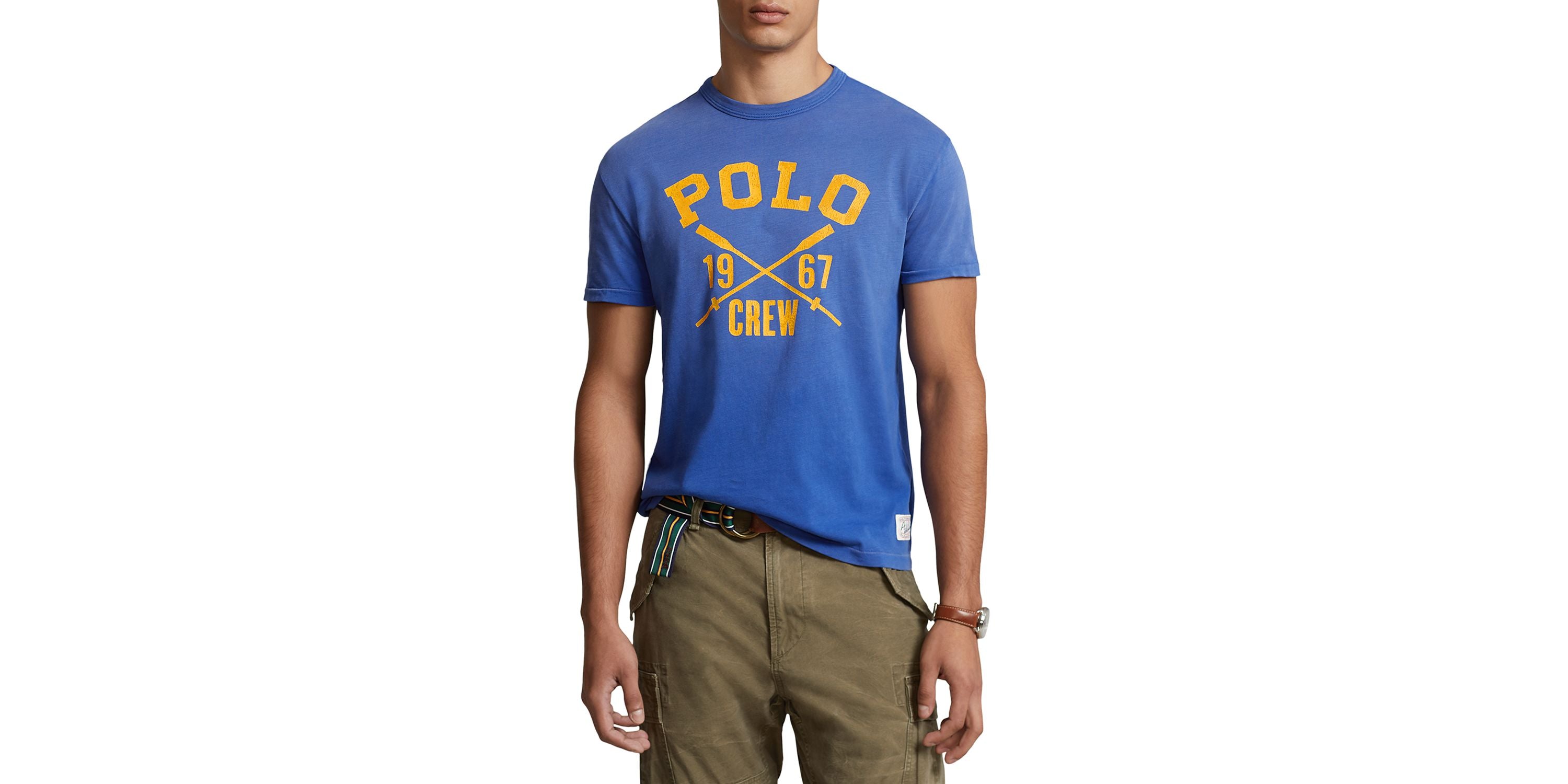 Polo Ralph Lauren Mens Classic Fit Logo Jersey T-Shirt Sapphire Star XL