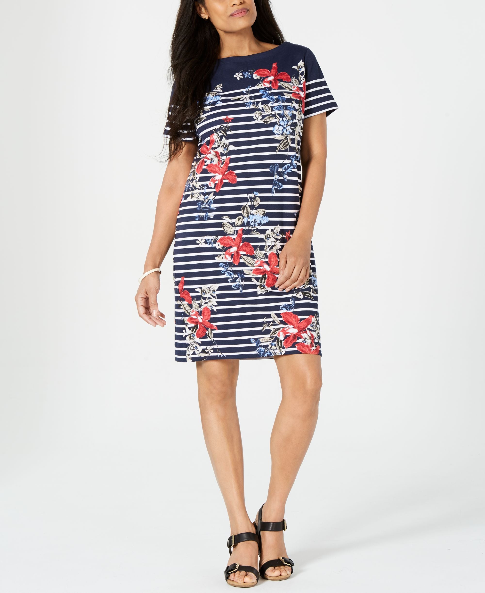 Karen Scott Petite Liberty Garden Dress