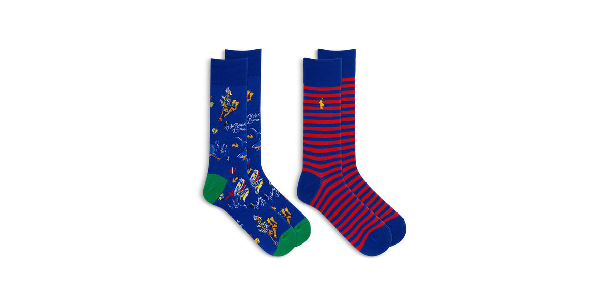 Men's Bearwaiian 2-Pk. Crew Socks