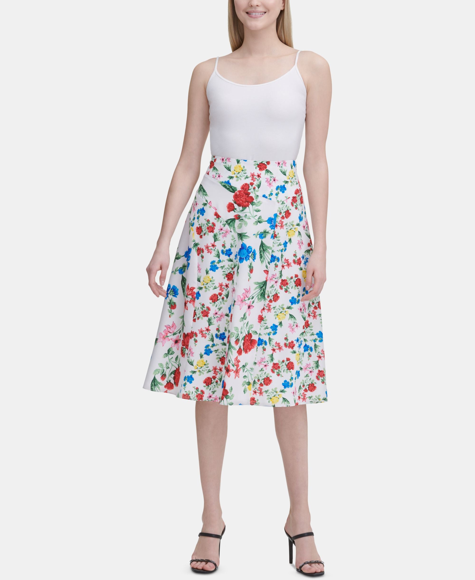 Calvin Klein Seamed A Line Skirt