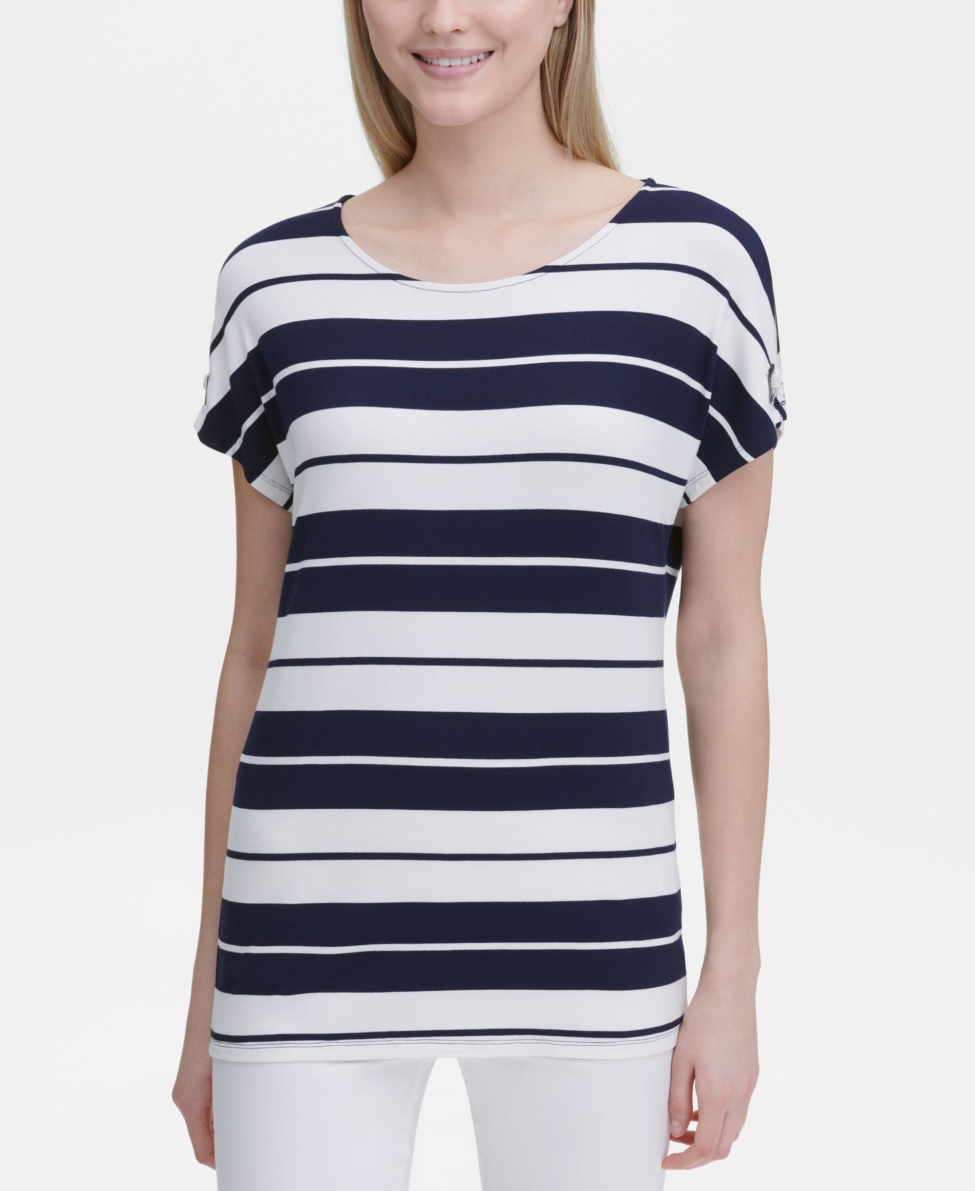 Calvin Klein Striped Tunic Top