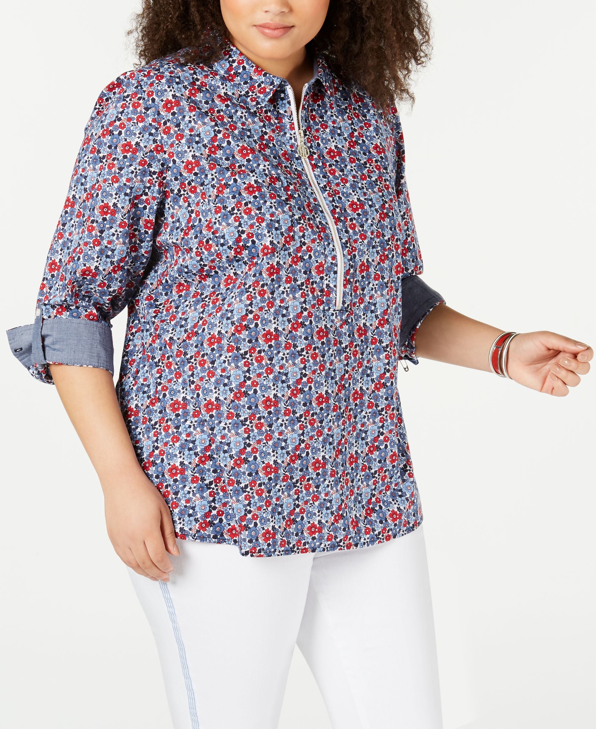 Tommy Hilfiger Plus Size Mayflower Popover Shirt