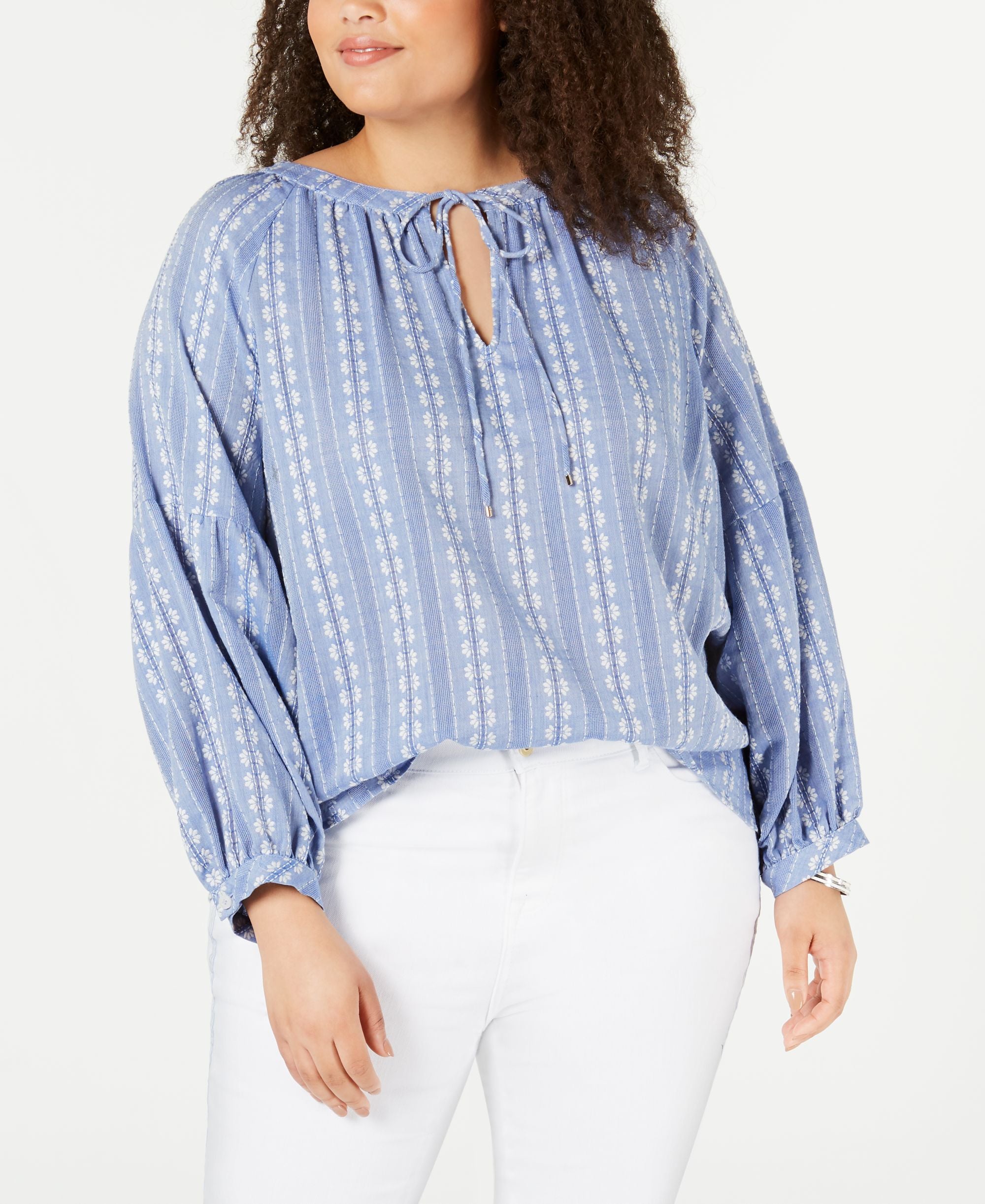 Tommy Hilfiger Plus Size Cotton Sycamore Top