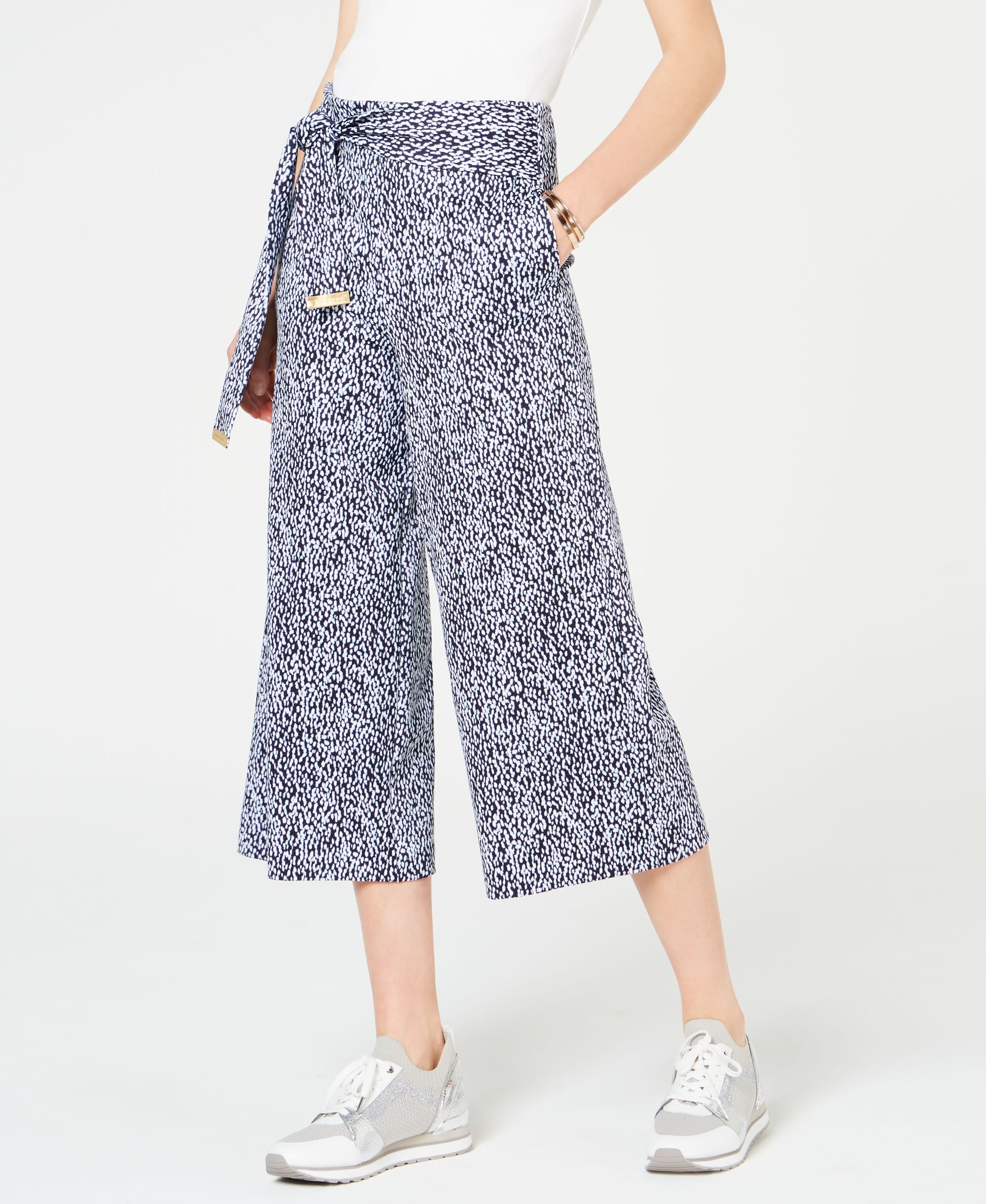 Michael Michael Kors Printed Cropped Pants
