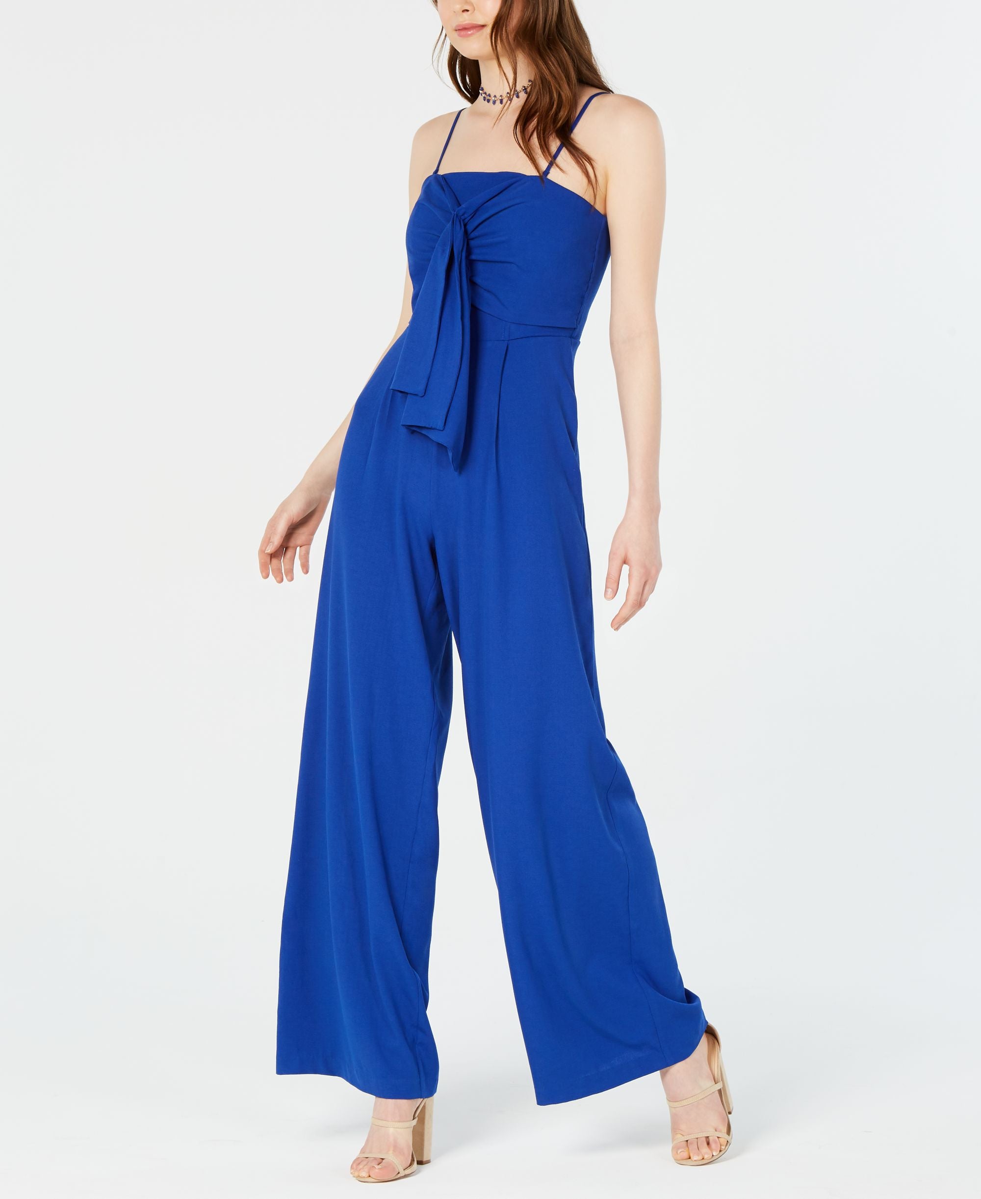 Lucy Paris Front Tie Jumpsuit