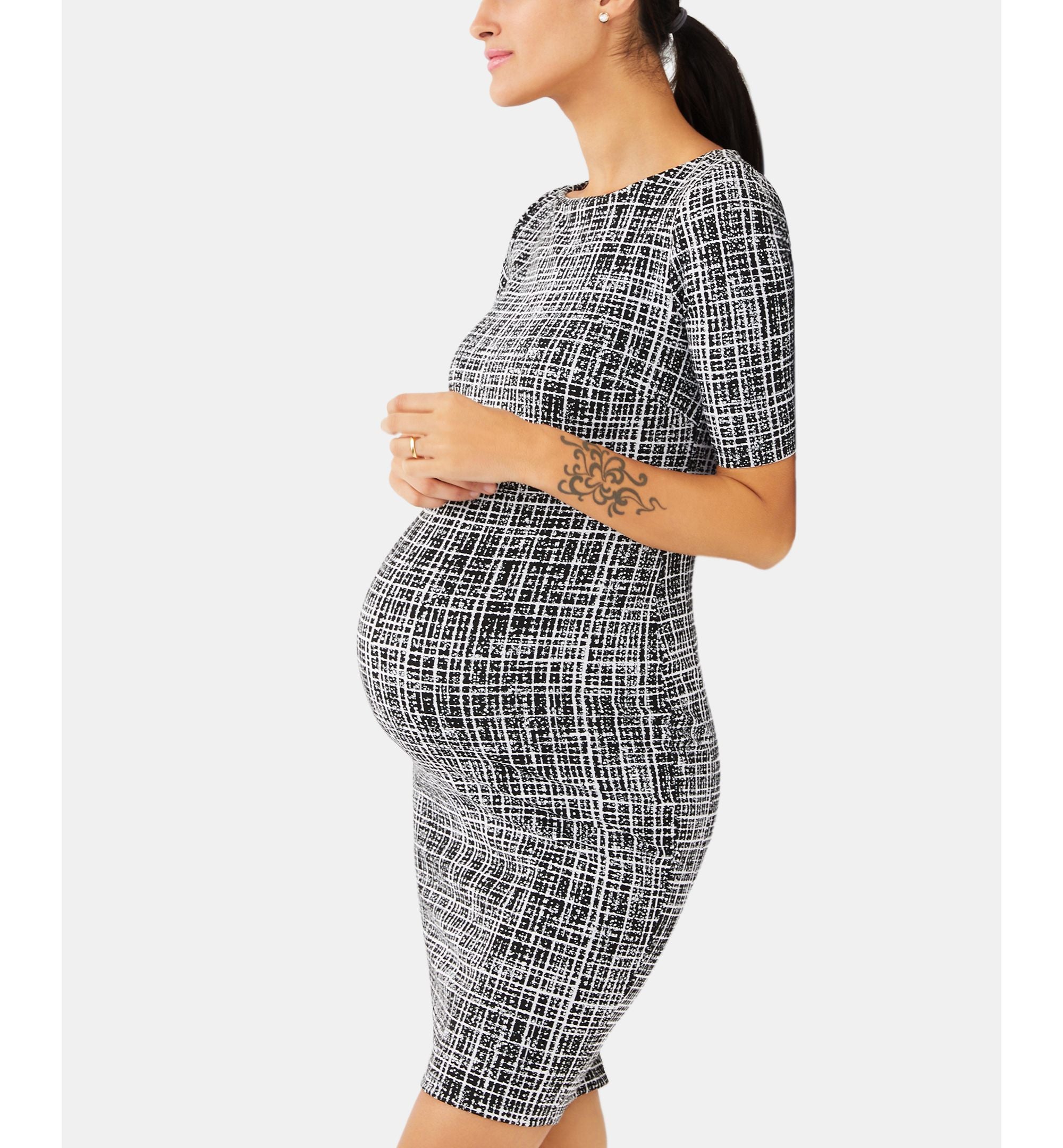 Maternity Jacquard Sheath Dress