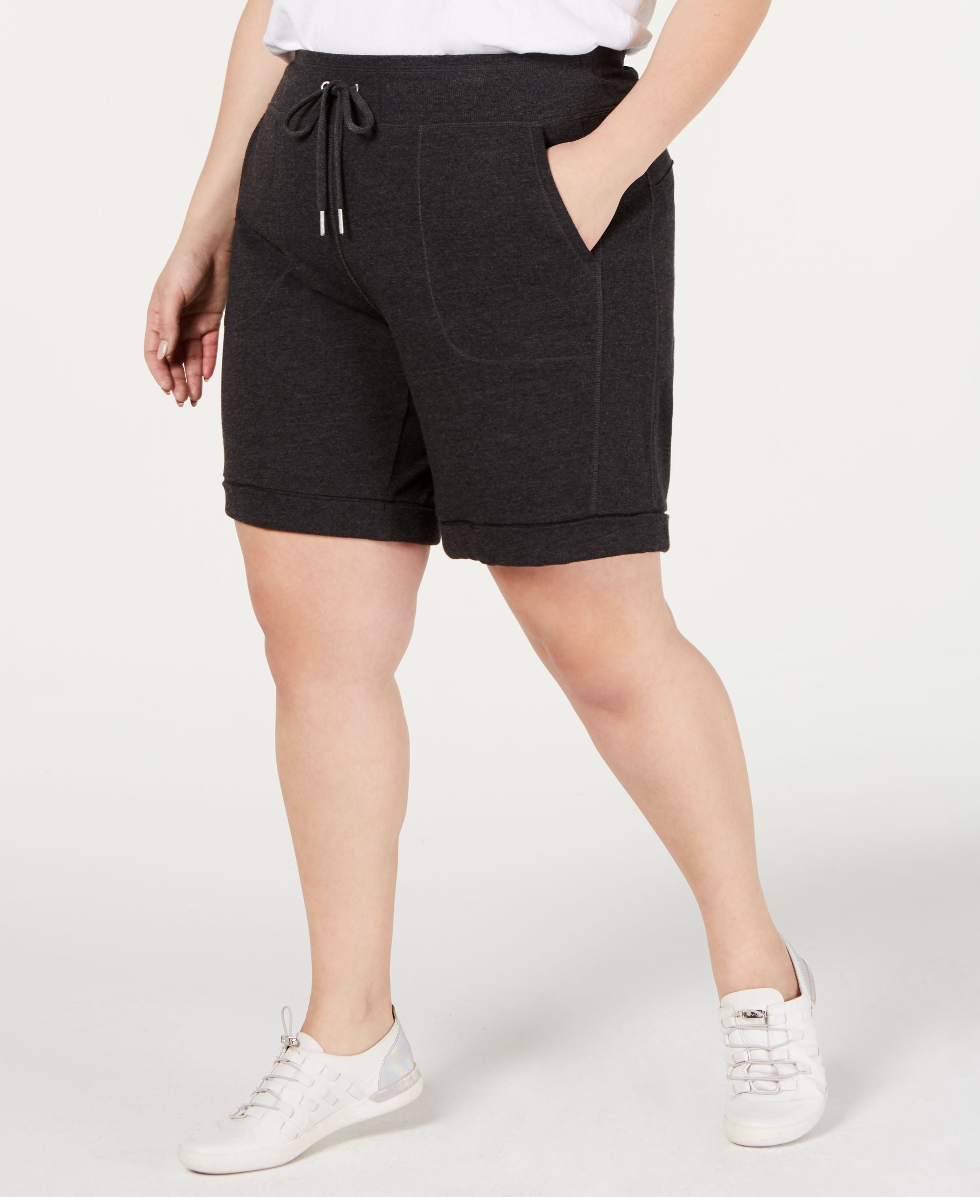 Calvin Klein Performance Plus Size Cuffed Shorts