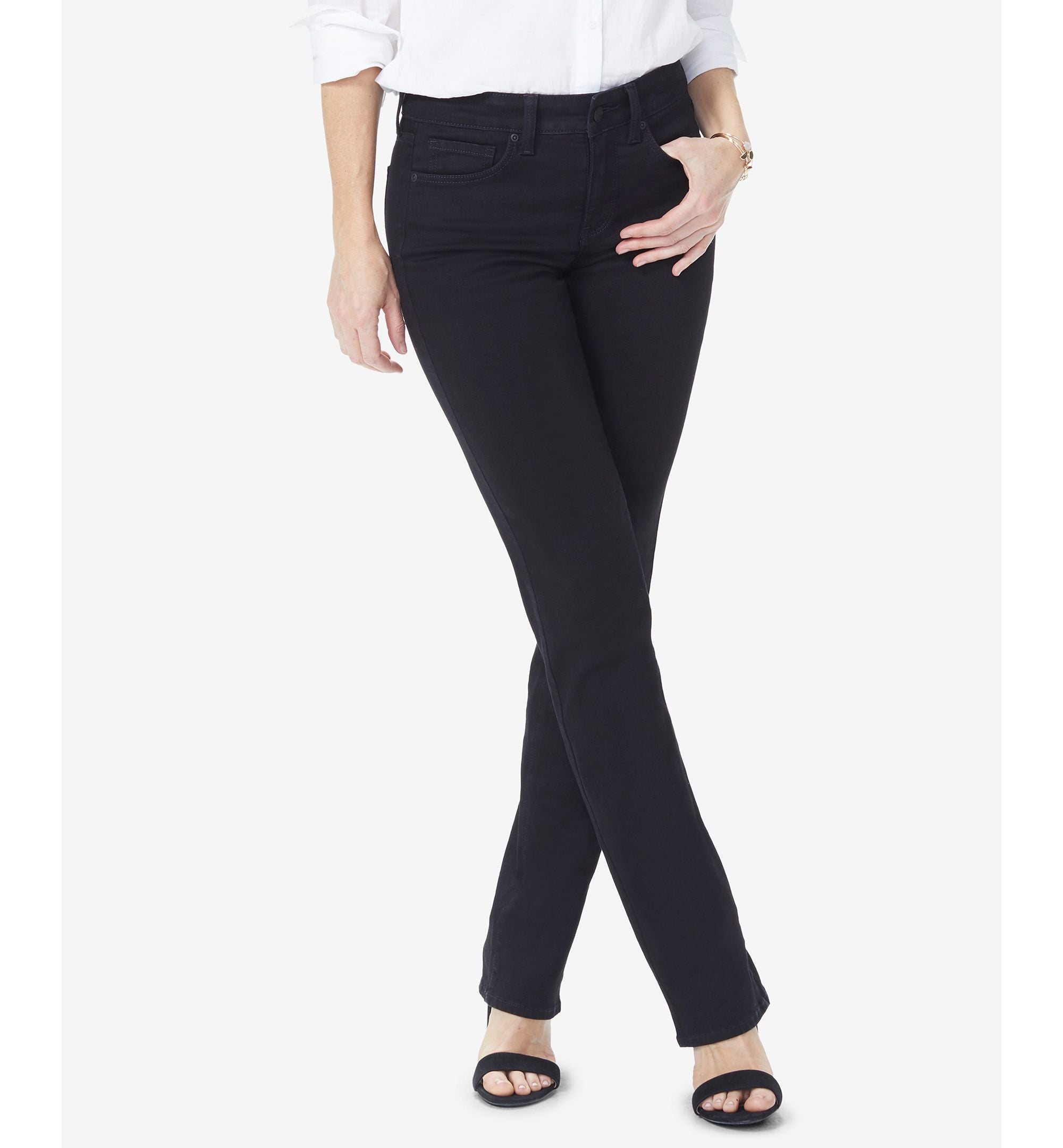 Nydj Petite Marilyn Tummy Control Straight Leg Jeans