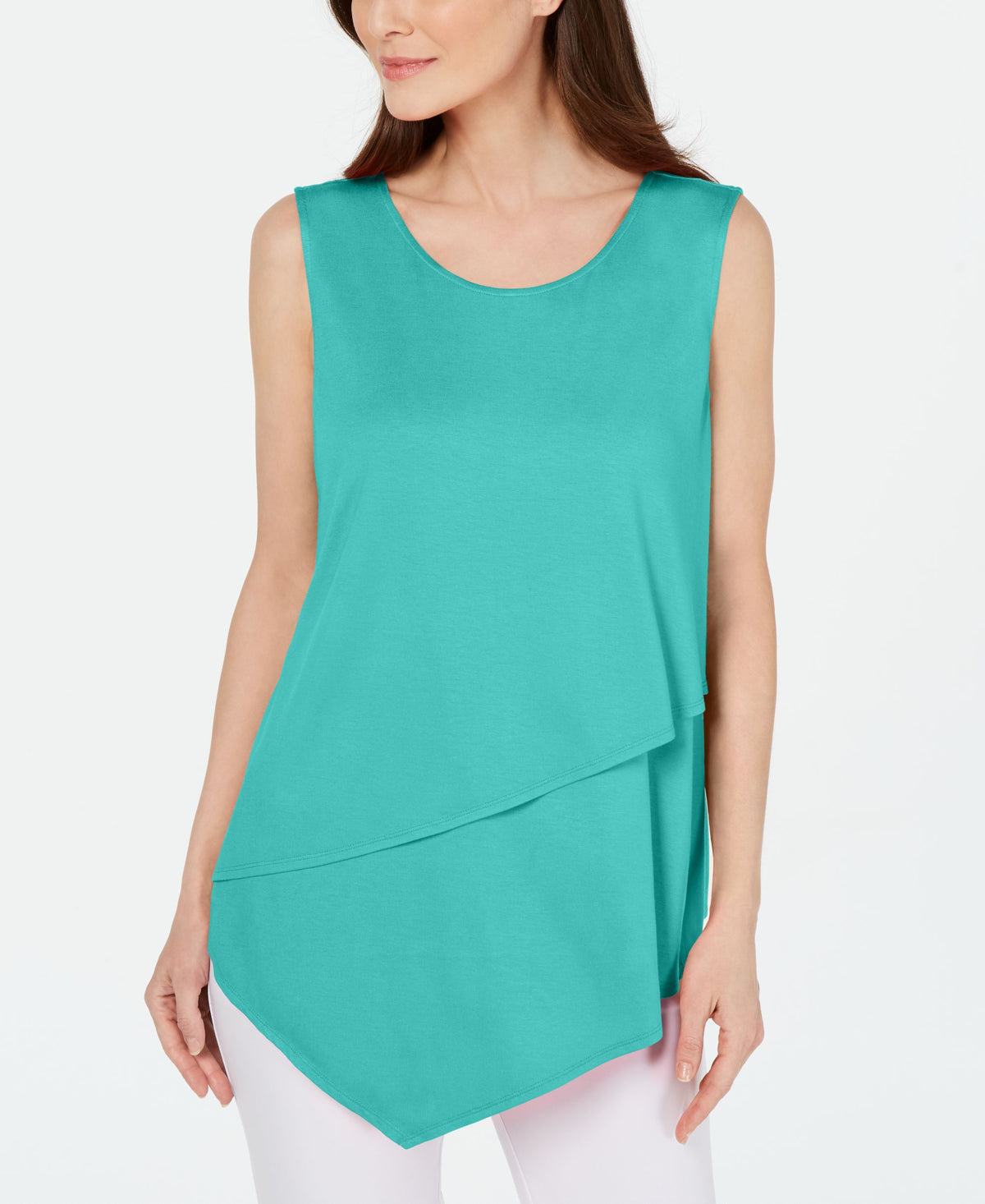 Alfani Tiered Asymmetrical Top
