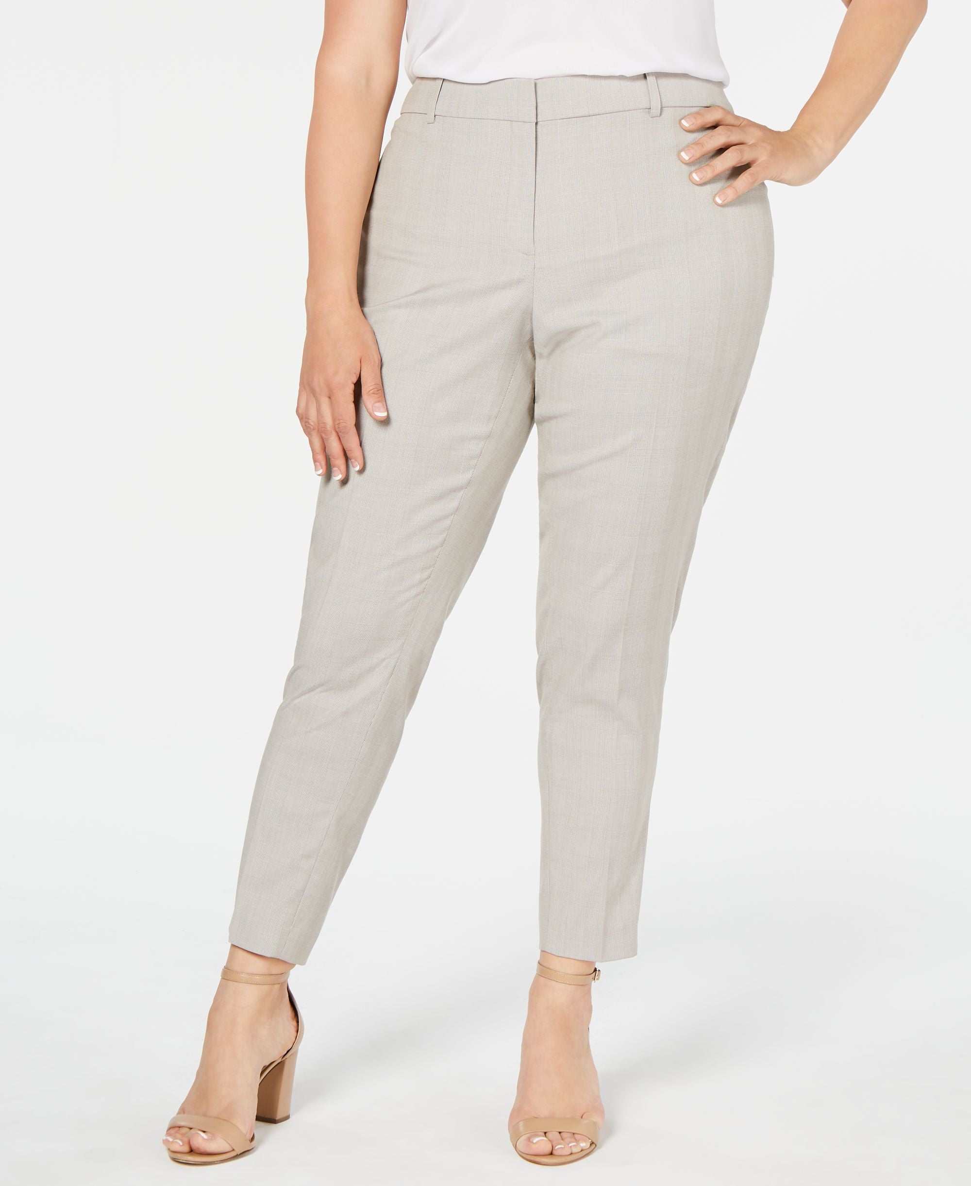Calvin Klein Plus Size Printed Ankle Pants
