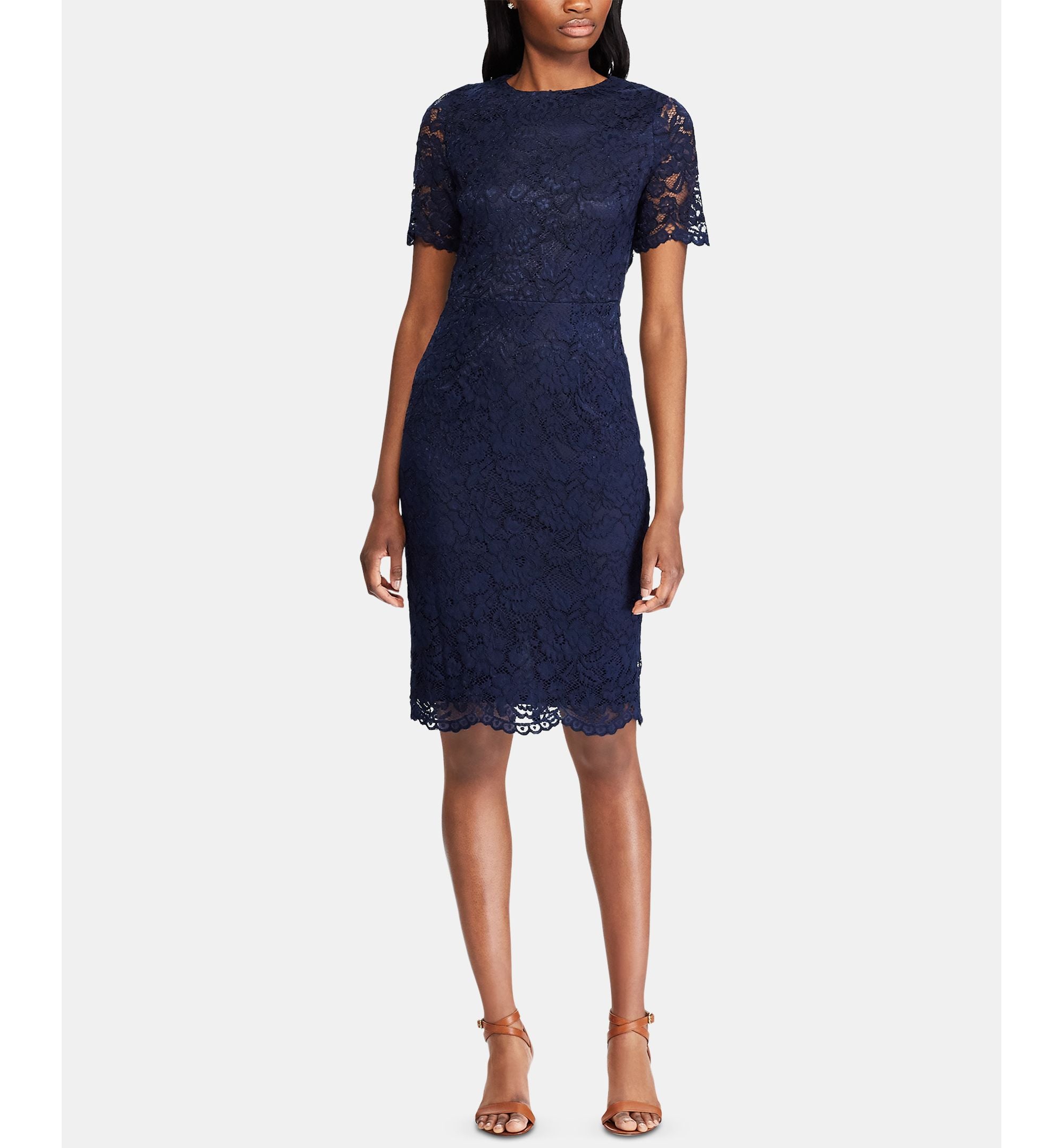 American Living Scalloped Lace Dress