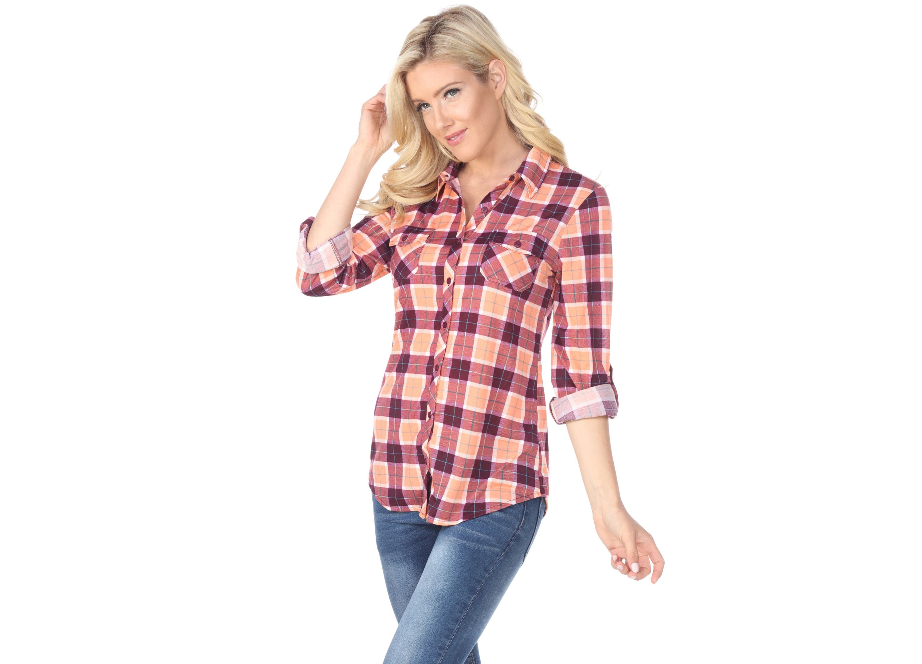Women's Oakley Stretchy Plaid Top