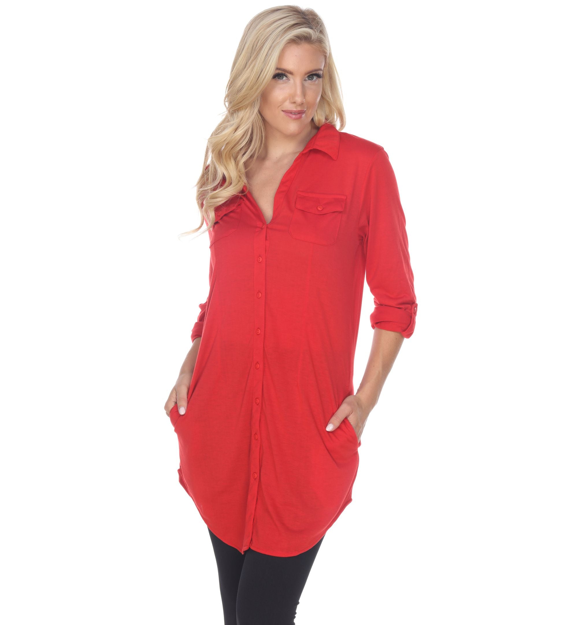 Women's Lakota Stretchy Button-Down Tunic