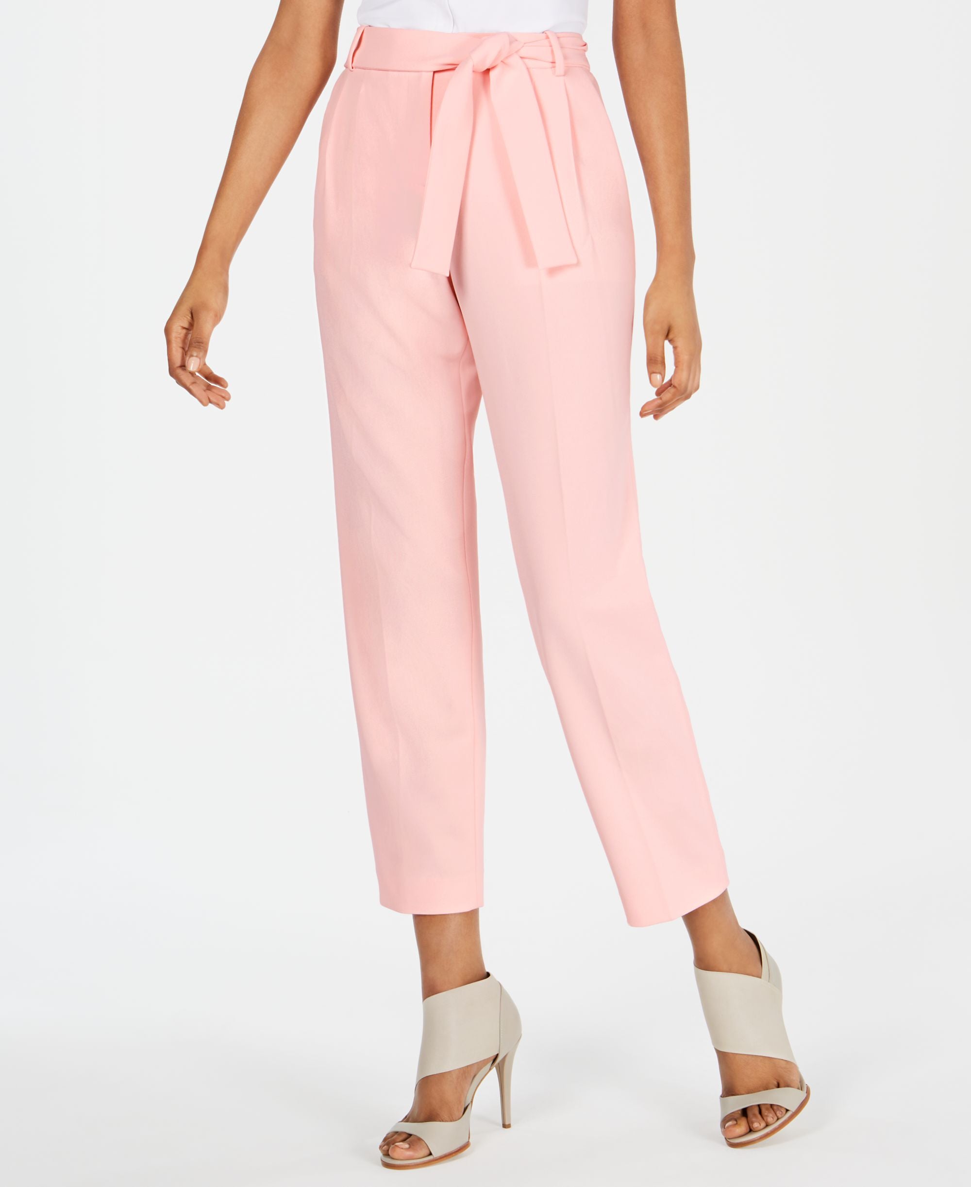 Calvin Klein Belted Ankle Pants