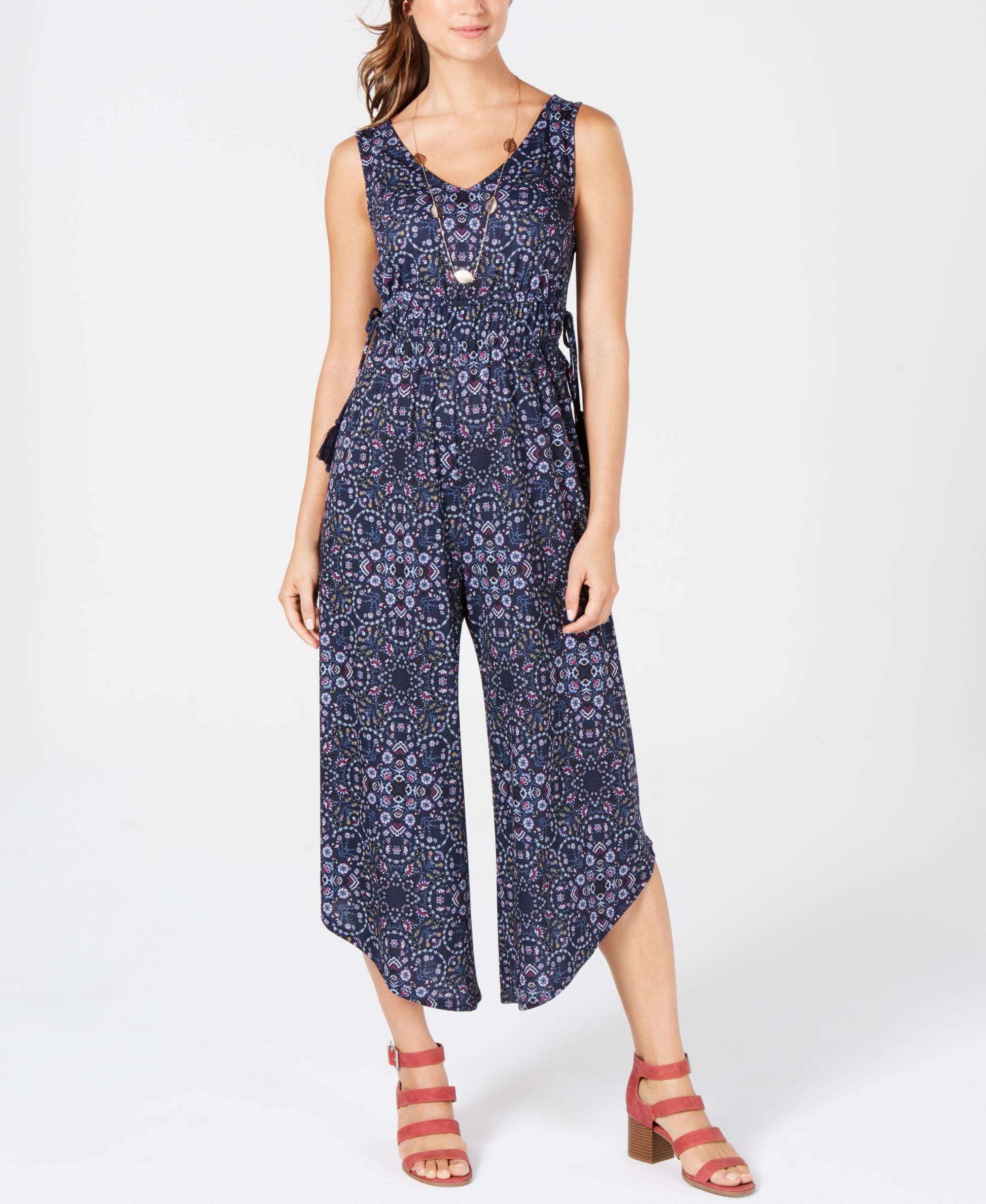 Petite Printed Jumpsuit