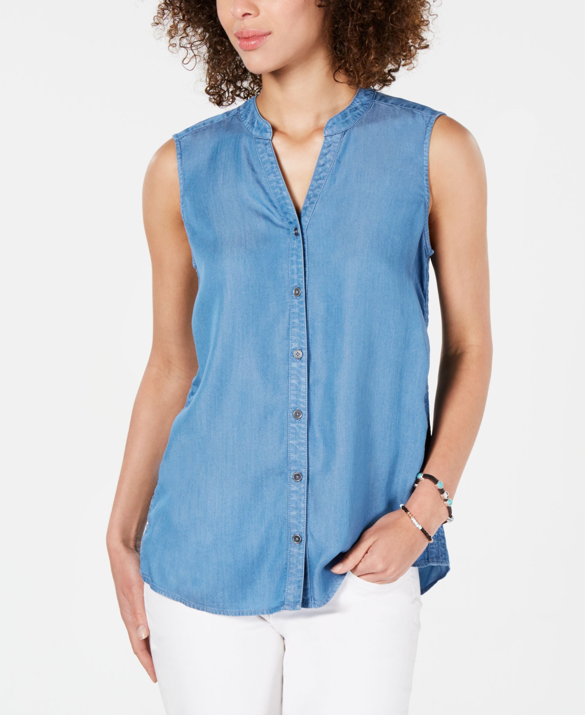 Style & Co Petite Cinched Side Top