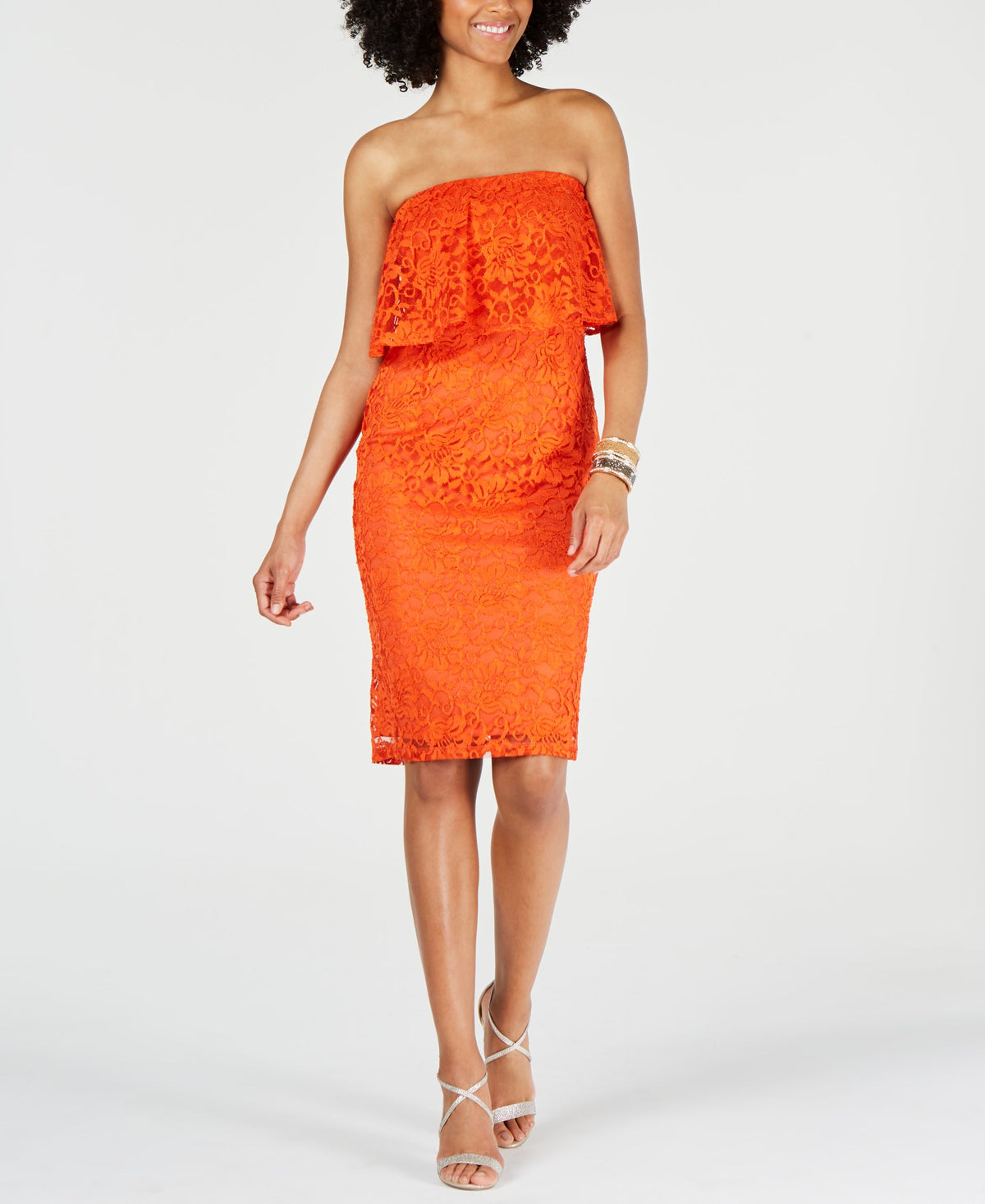 Strapless Lace Dress
