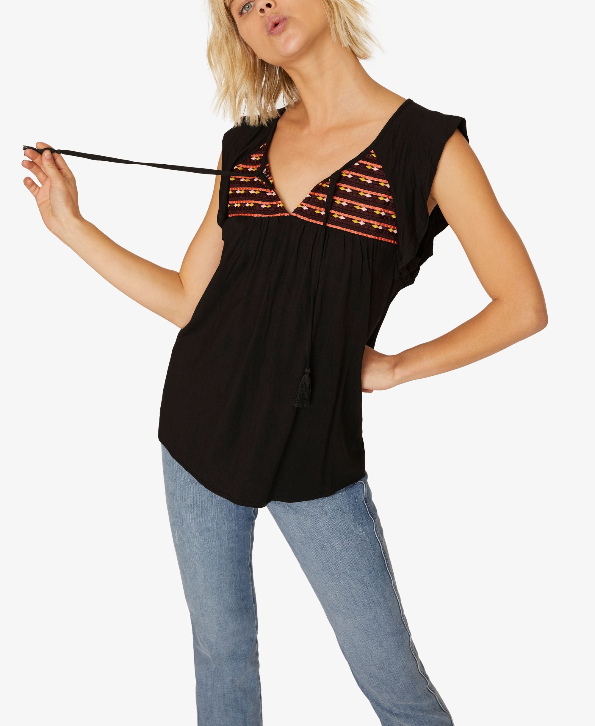 Wild Belle Ruffled Top